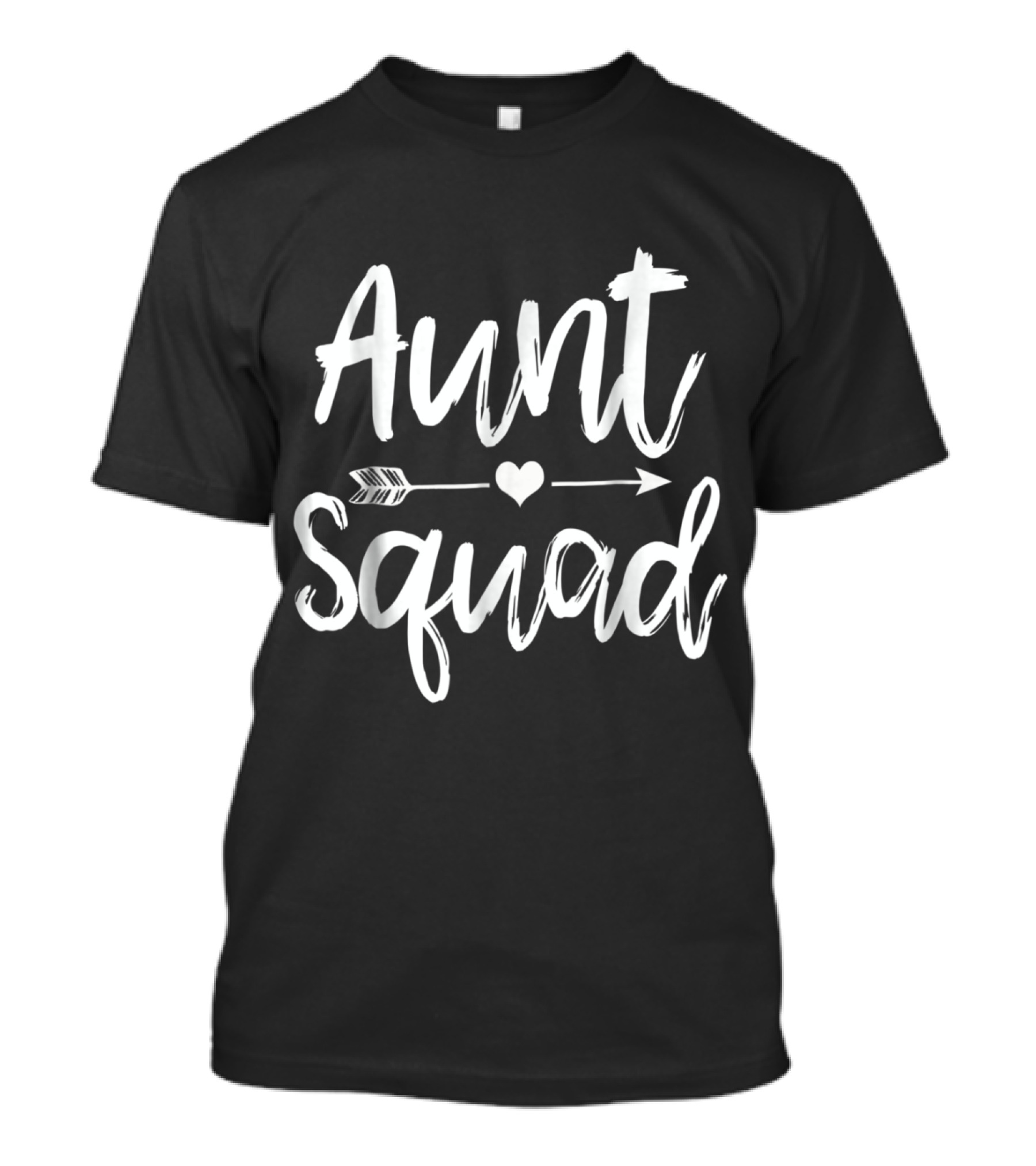 Aunt Squad Funny Auntie Arrow Heart T-Shirt