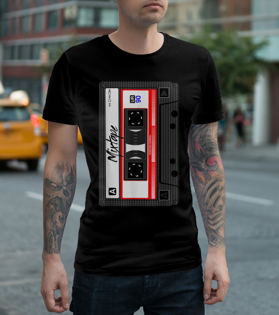 Mixtape UR 90 Cassette Tape Music Mix Audio 90s Party 80s T-Shirt