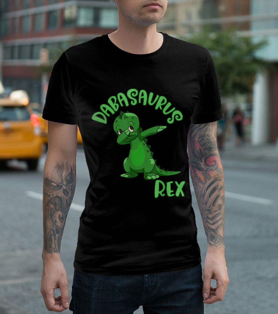 Dabasaurus Rex Funny Dabbing Dinosaur Dancing T-Shirt