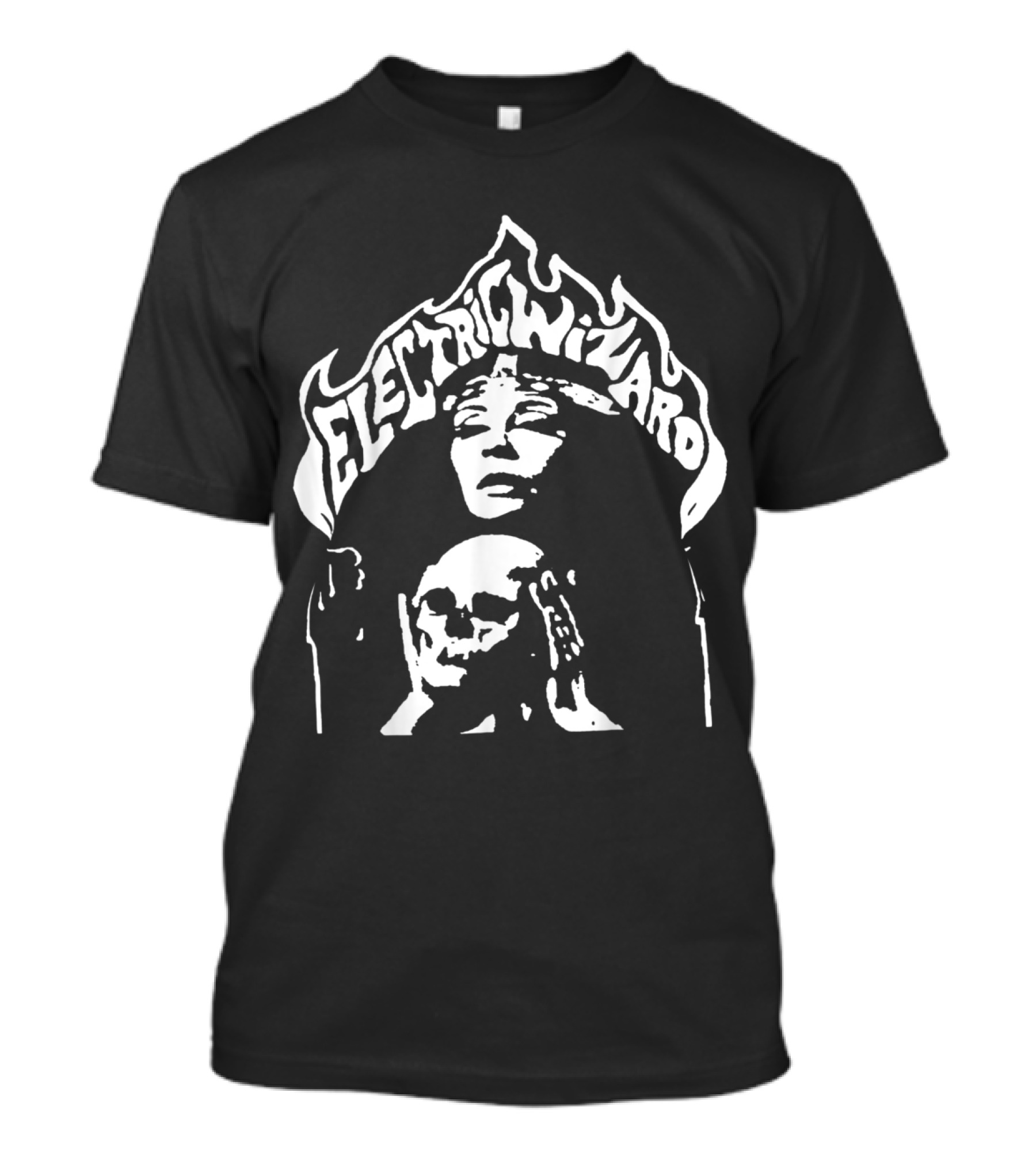 ELECTRIC WIZARD Doom Metal Kyuss Acid King Skull Flame T-Shirt