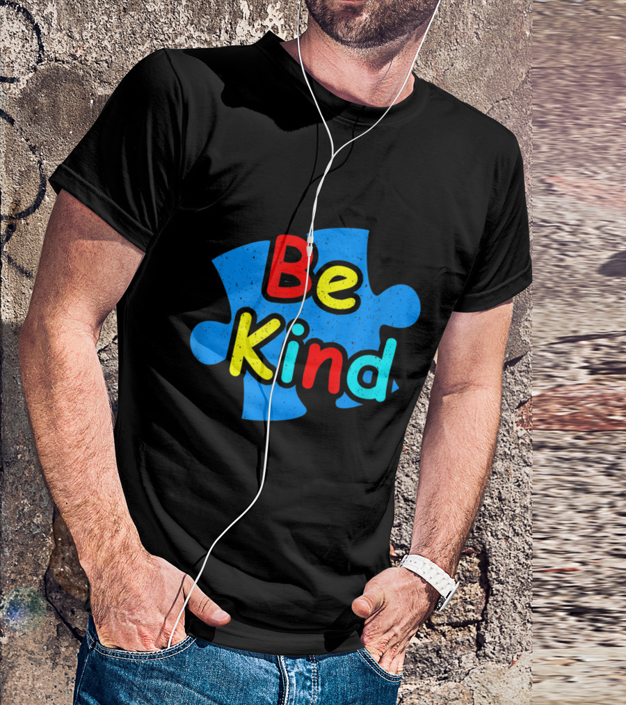 Be Kind Autism Anti Bullying Choose Kind Puzzle Piece T-Shirt