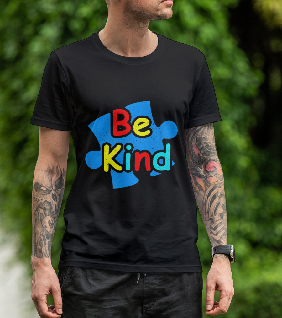 Be Kind Autism Anti Bullying Choose Kind Puzzle Piece T-Shirt