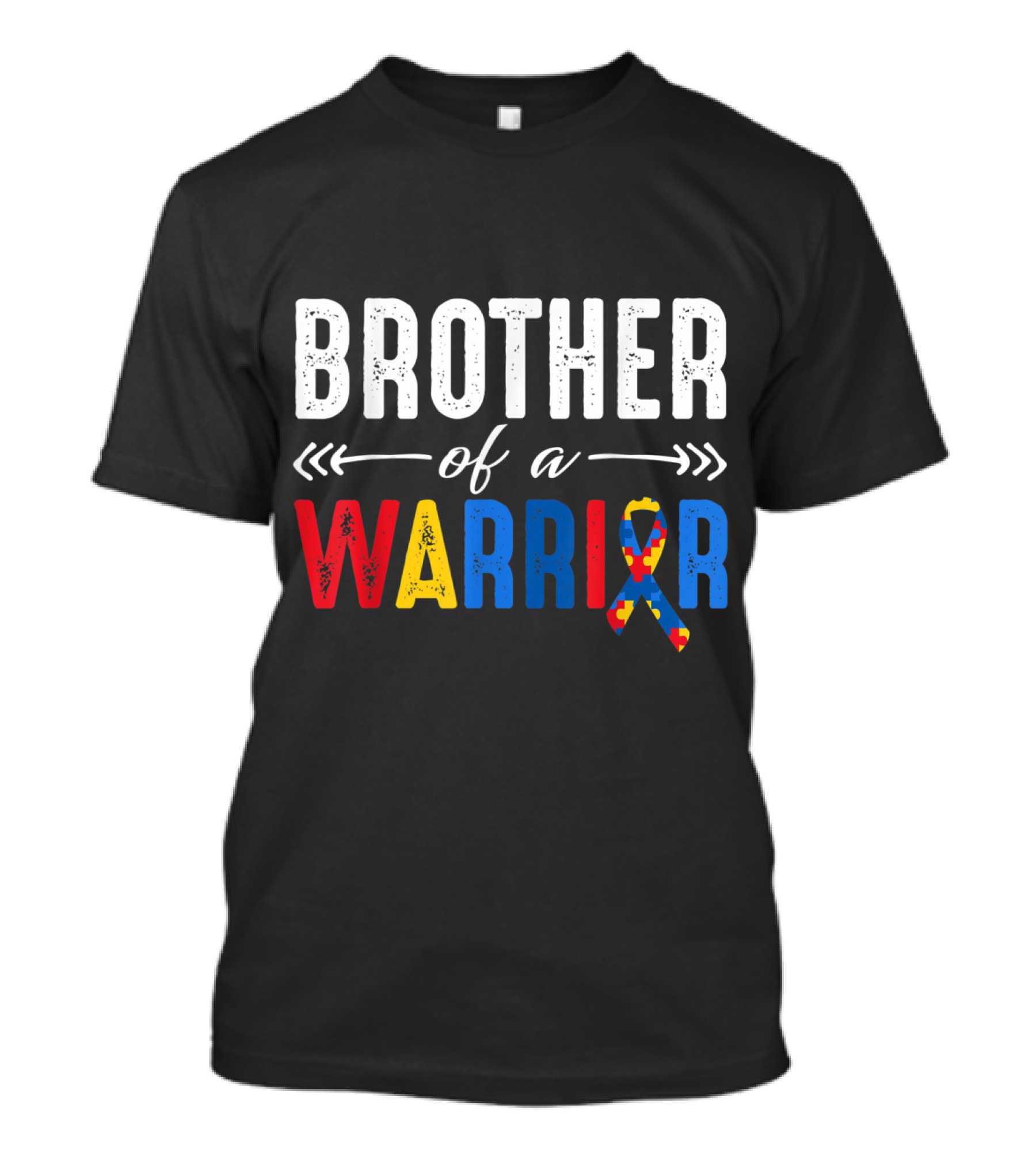 Brother Of A Warrior Autism Awareness Ribbon For Boy T-Shirt