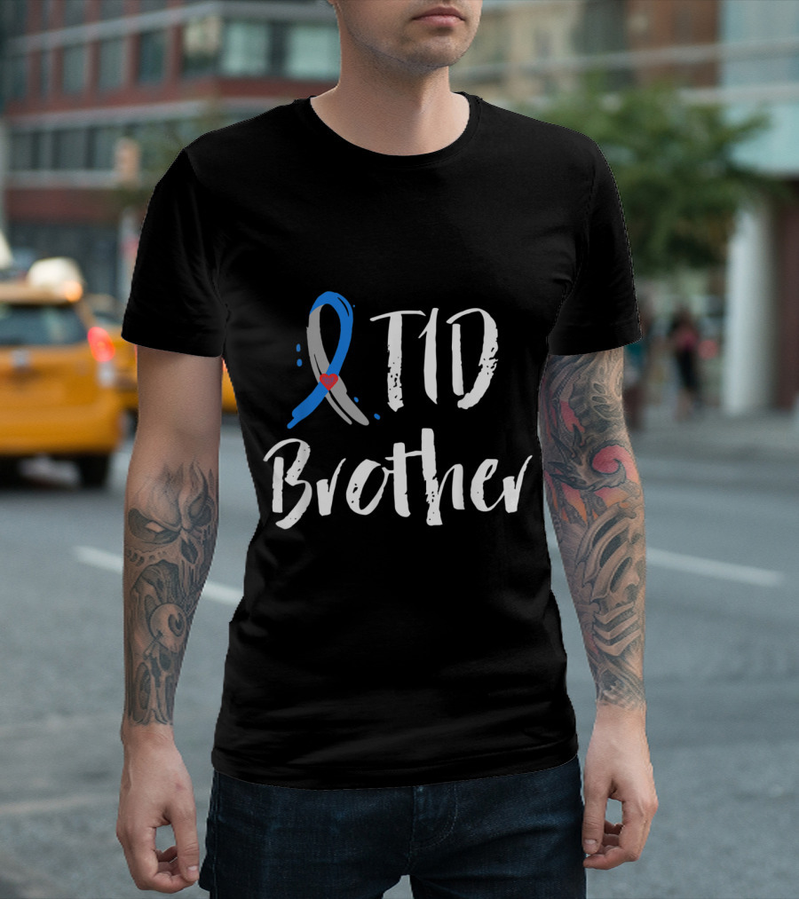 T1D Brother Type 1 Diabetes Awareness T-Shirt