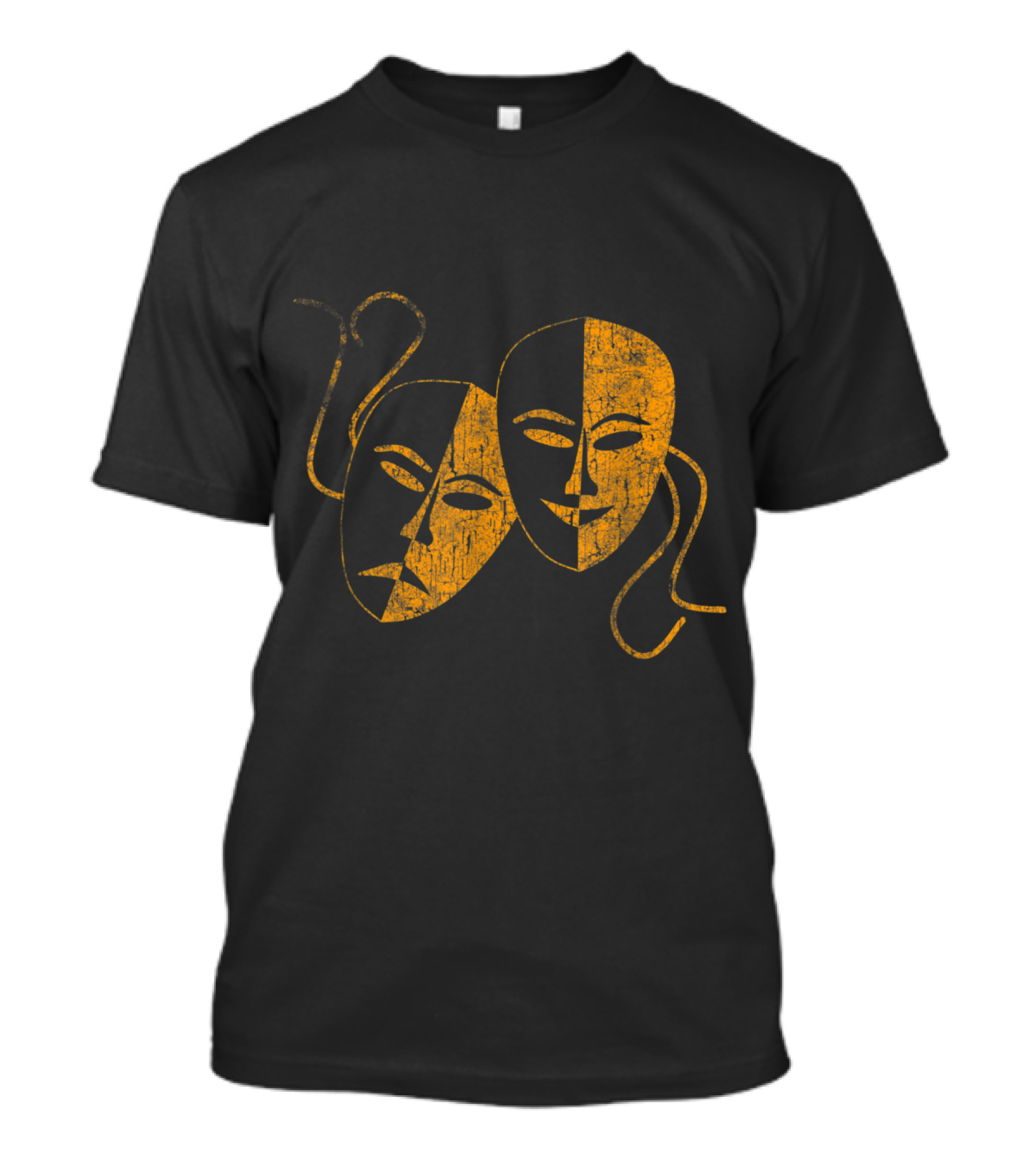 Theatre Nerd Drama Masks Actor And Actress Comedy Tragedy T-Shirt