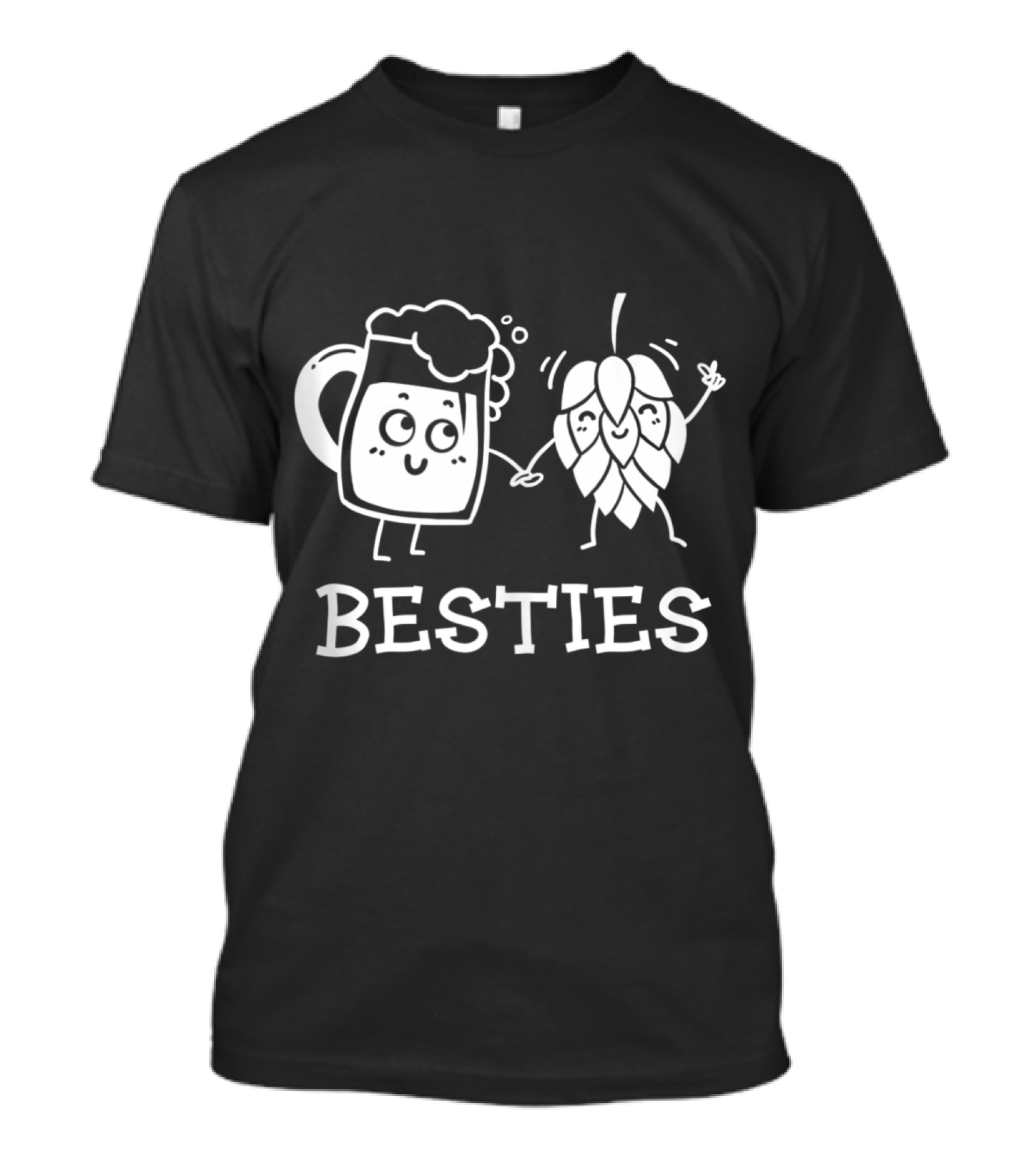 Besties Home Brewing Craft Beer Cartoon Mug And Hop T-Shirt