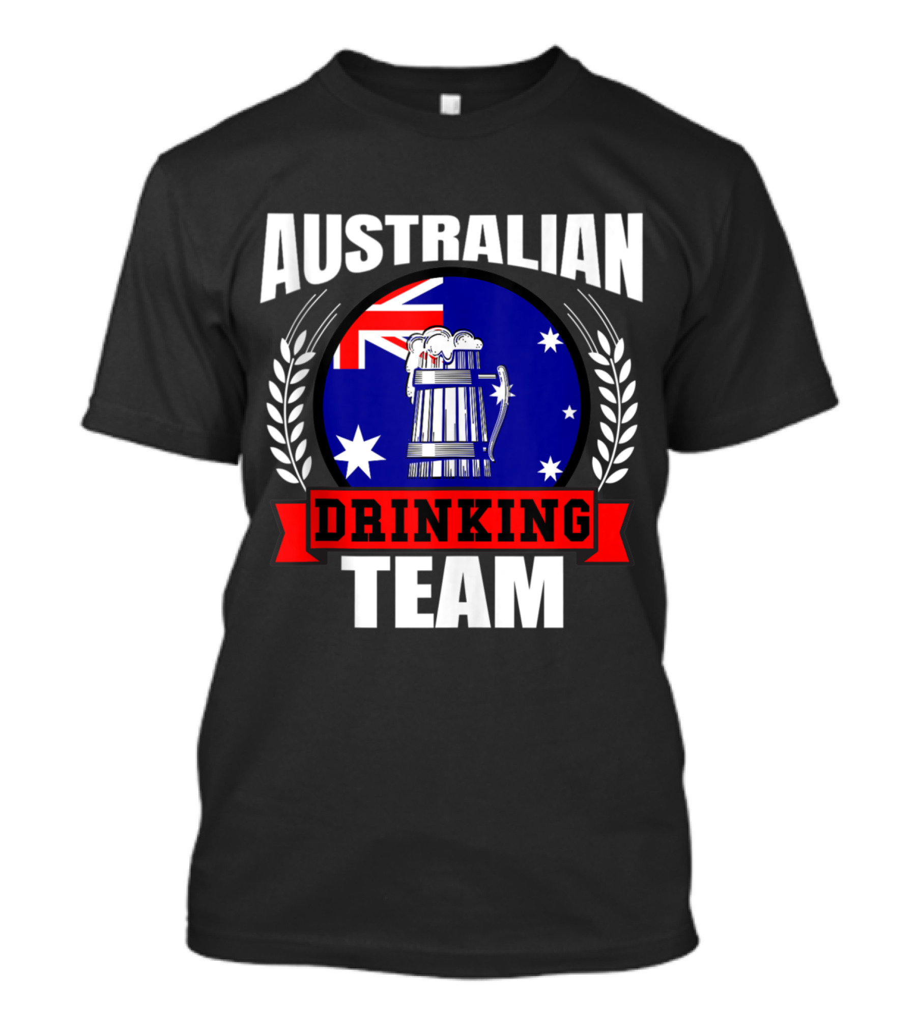 Australian Drinking Team Flag Beer Humor T-Shirt