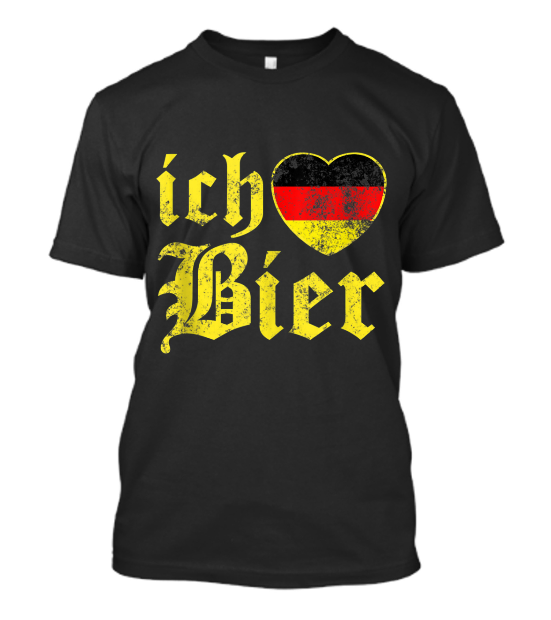 Ich Liebe Bier Heart Germany Flag Oktoberfest T-Shirt