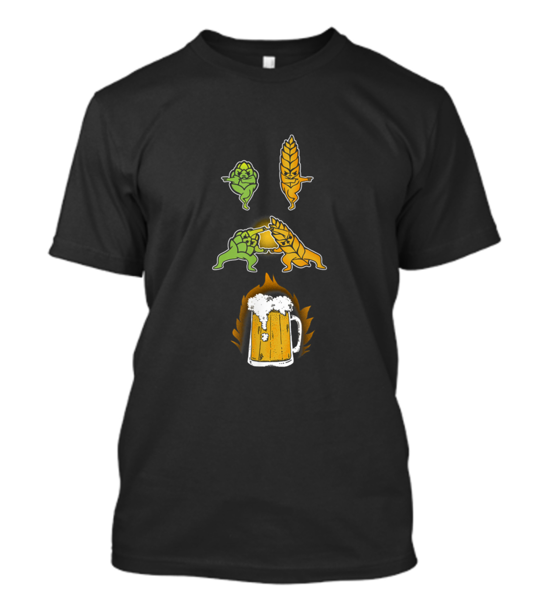 Malted Barley And Hops Fusion Creates Beer With Iconic T-Shirt