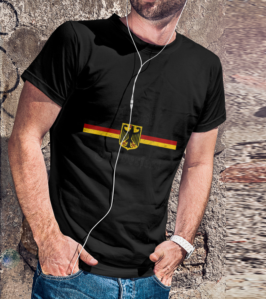 Prost Oktoberfest Vintage German Flag T-Shirt