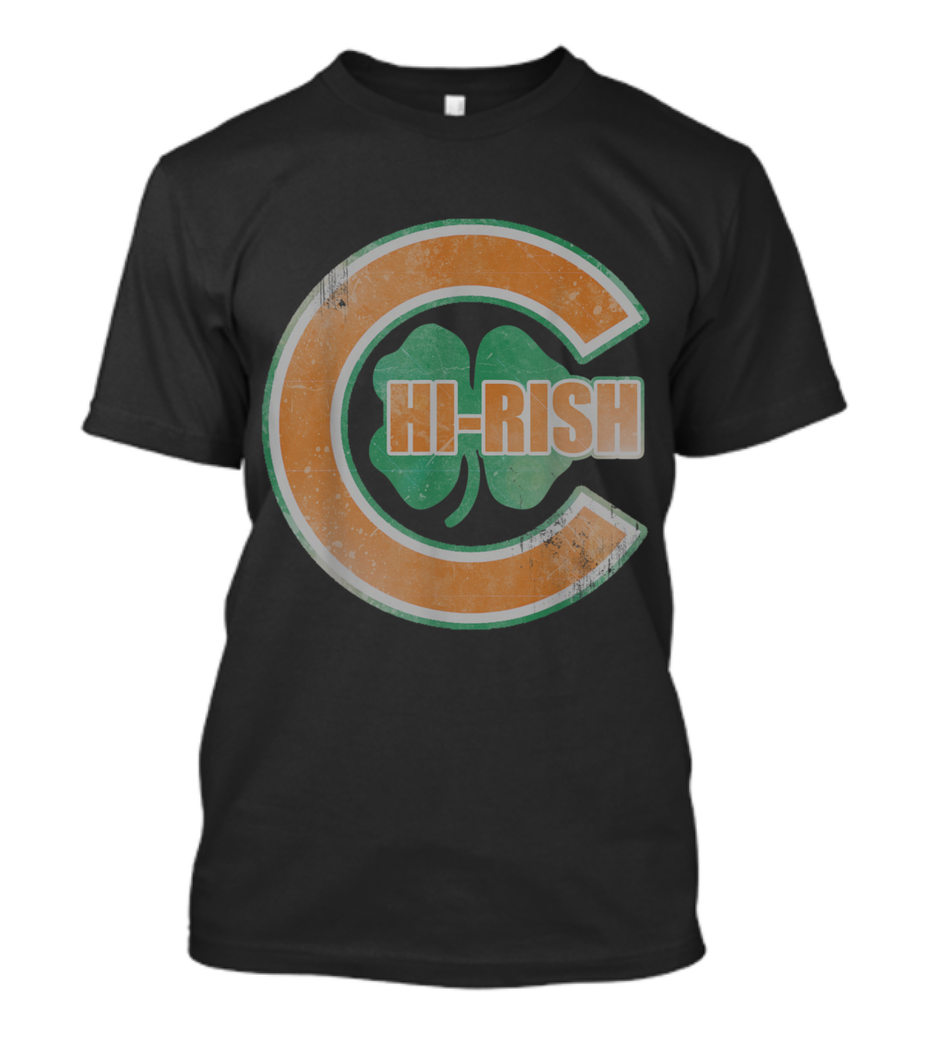 HI-RISH Chicago Irish Clover C T-Shirt