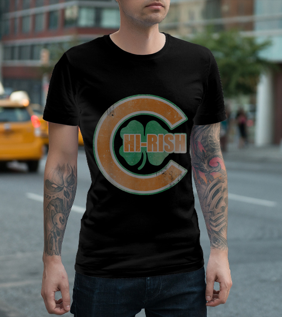 HI-RISH Chicago Irish Clover C T-Shirt