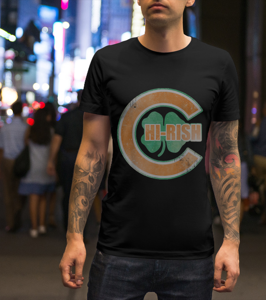 HI-RISH Chicago Irish Clover C T-Shirt