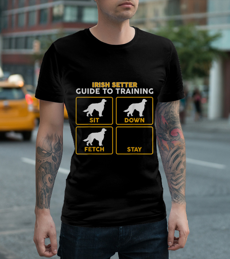 Irish Setter Guide To Training Sit Down Fetch Stay T-Shirt