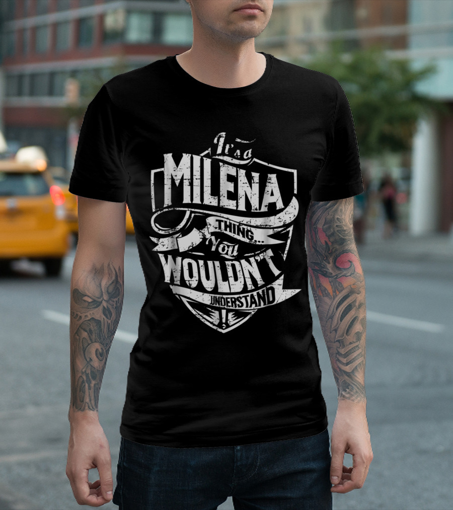 Milena Thing You Wouldn't Understand Vintage Shield T-Shirt