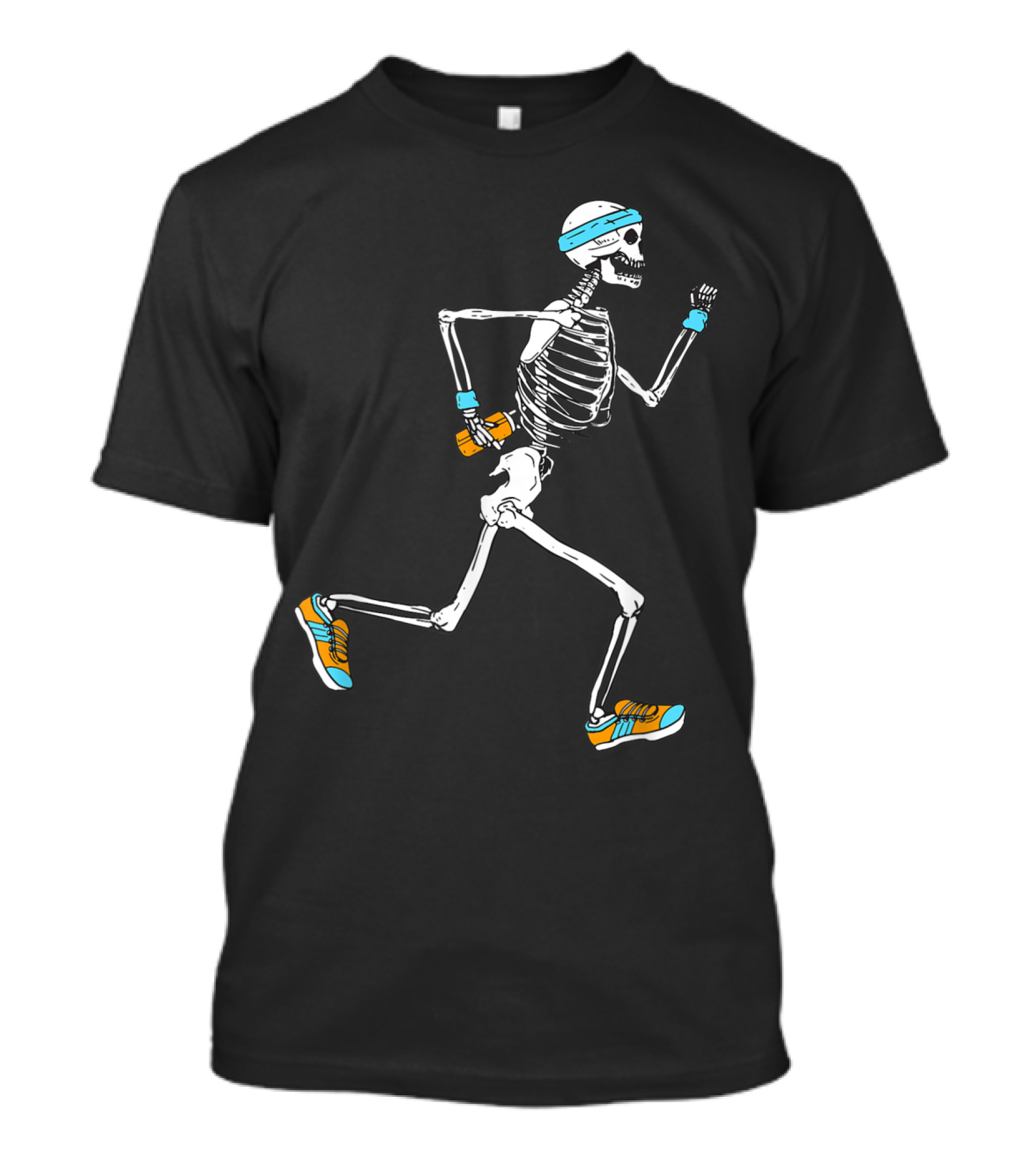 Skeleton Jogging Athletic Shoes Headband Fitness T-Shirt