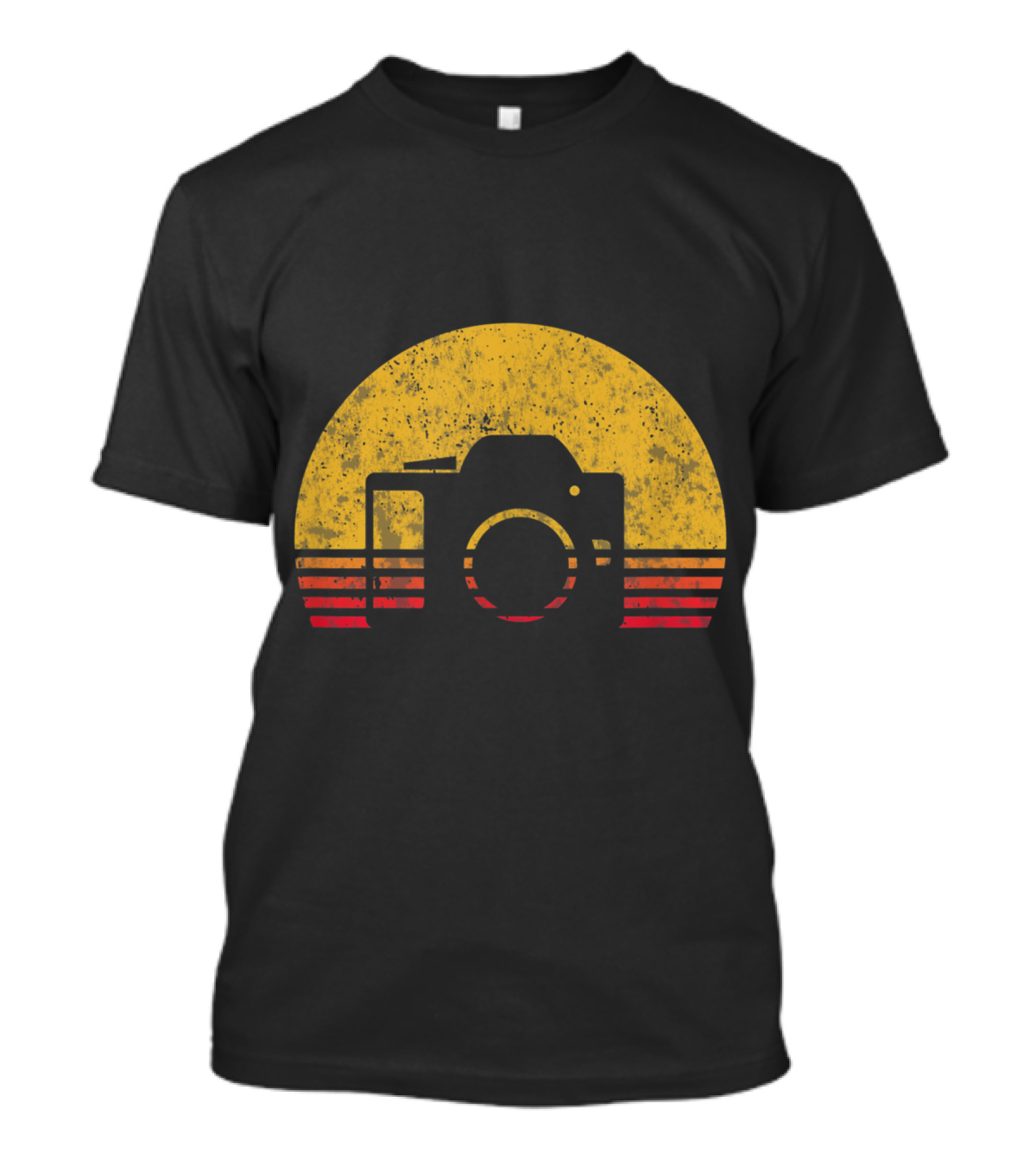 Vintage Sunset Camera Retro Photography T-Shirt
