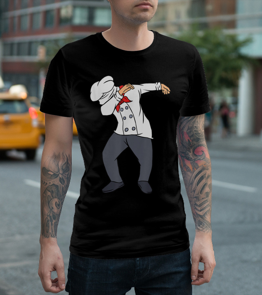 Dabbing Chef Funny Chief Cook Profession T-Shirt