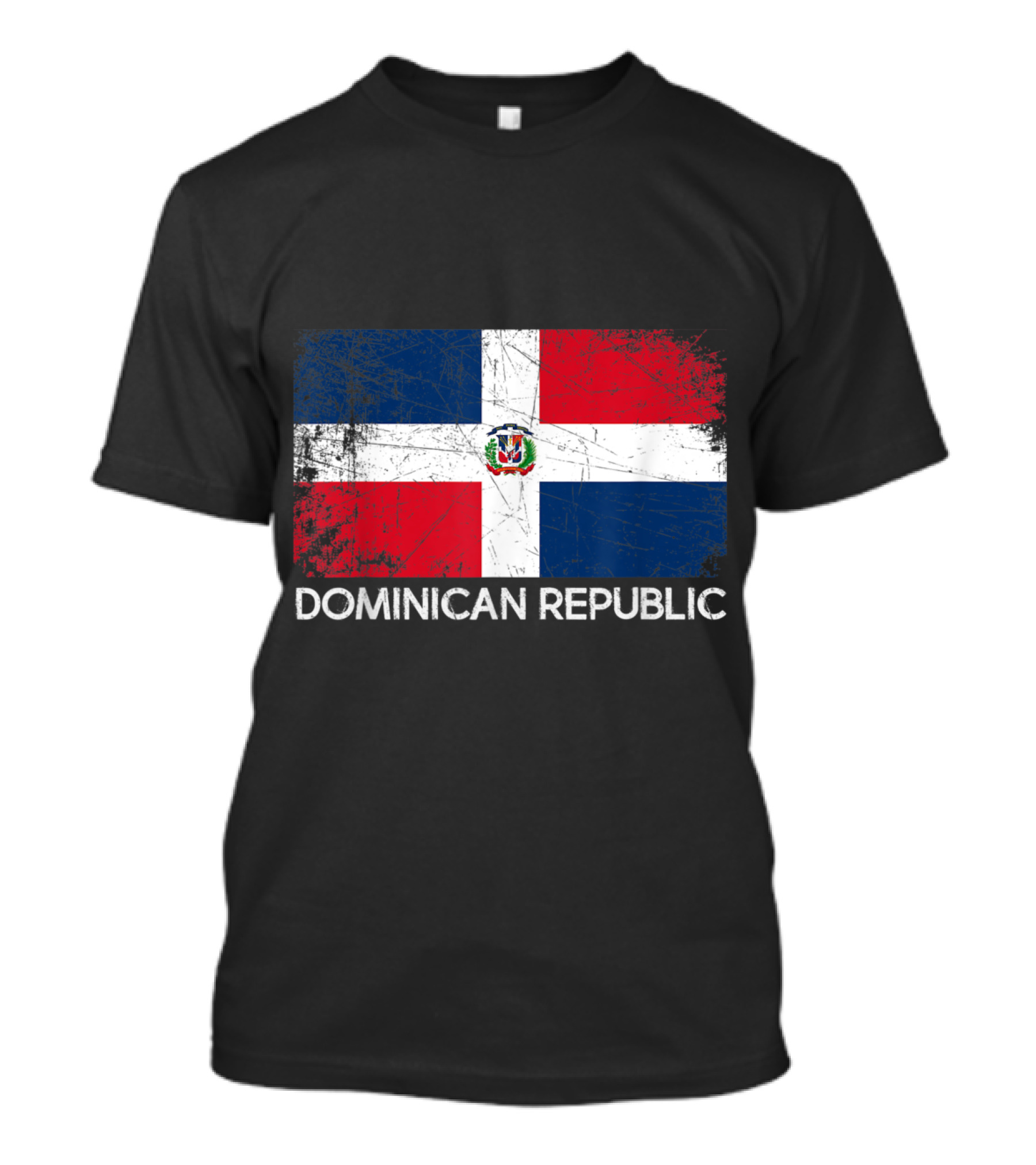 Dominican Republic Flag Vintage Style Made In Dominican Republic T-Shirt