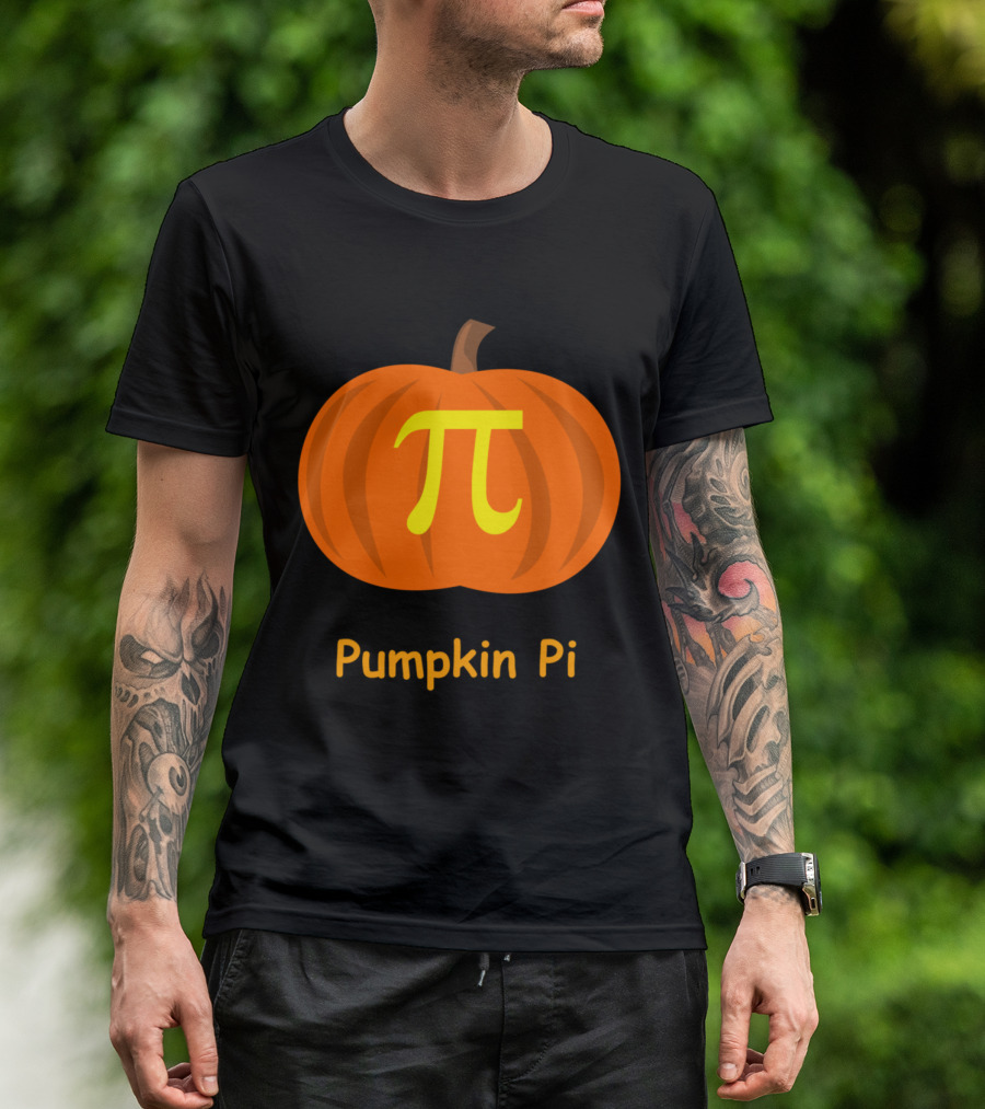 Pumpkin Pi Halloween Math Geek T-Shirt