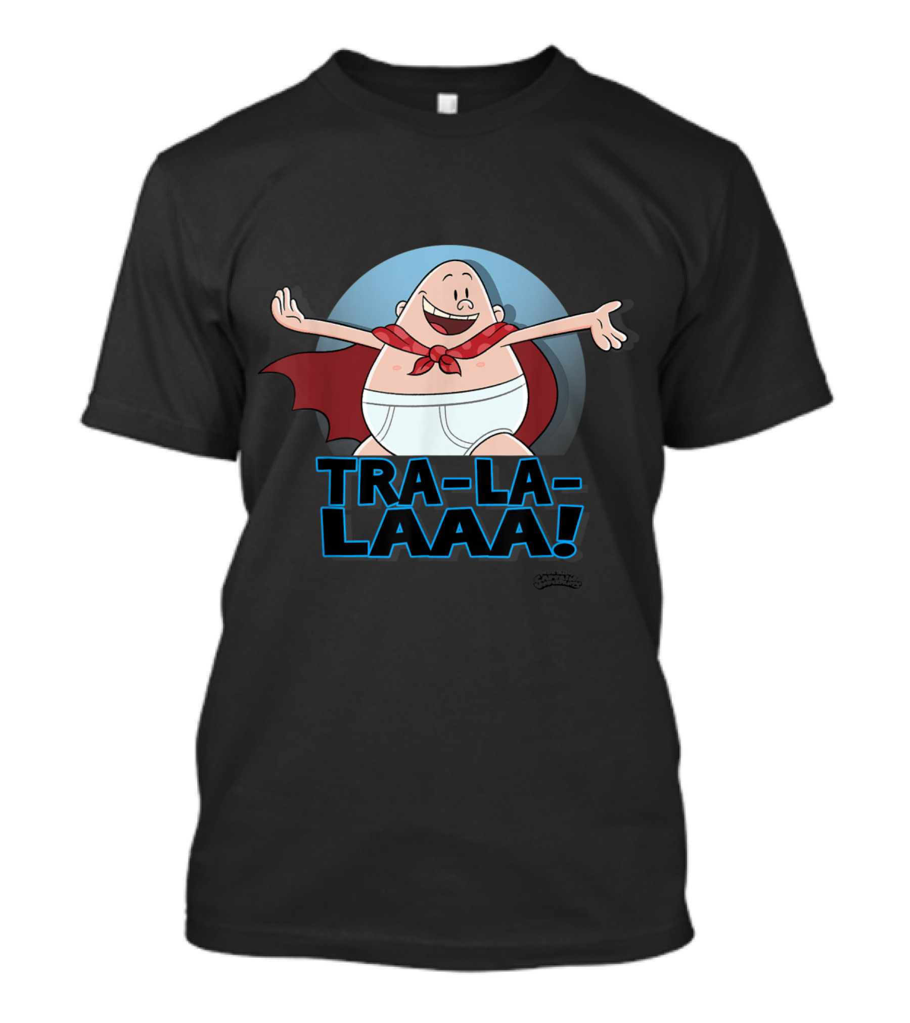 Captain Underpants Tra-La-Laaa Red Cape Heroic Pose T-Shirt
