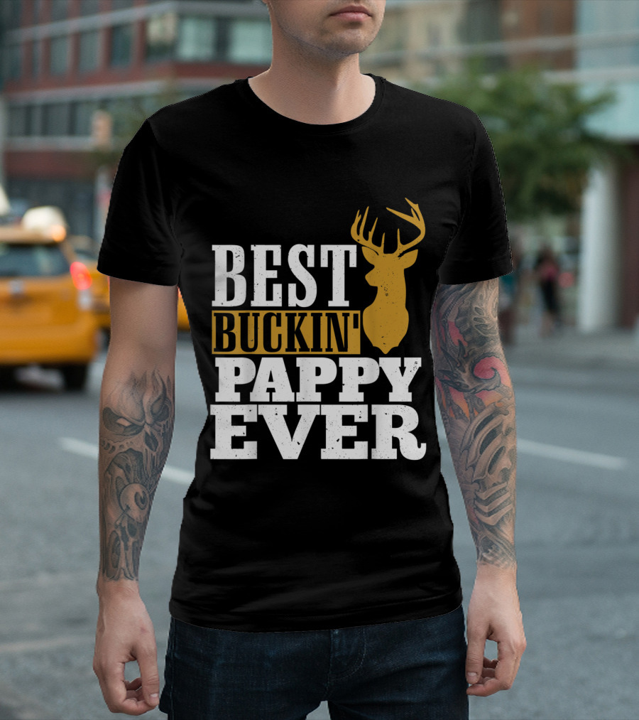 Best Buckin' Pappy Ever Deer Hunter T-Shirt