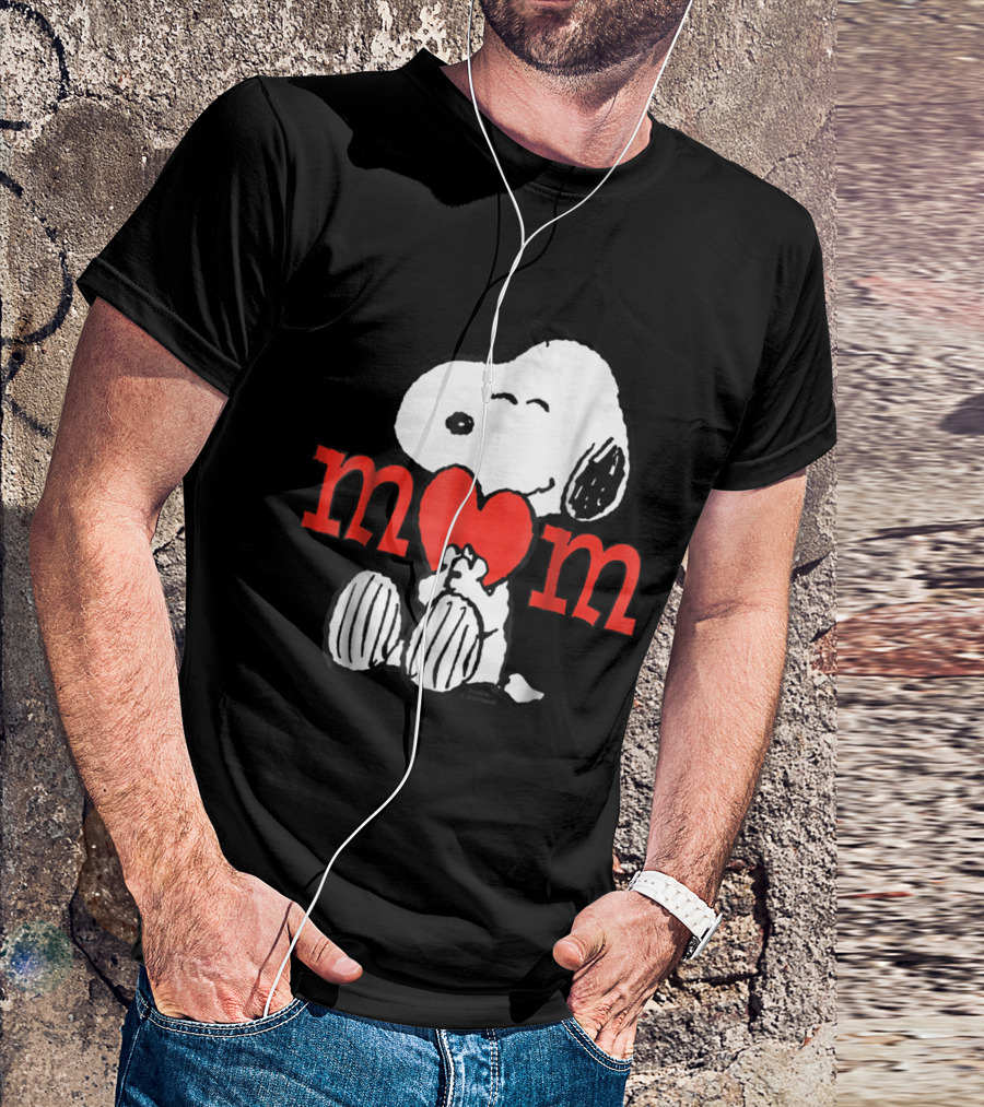 Peanuts Snoopy Mom Heart T-Shirt
