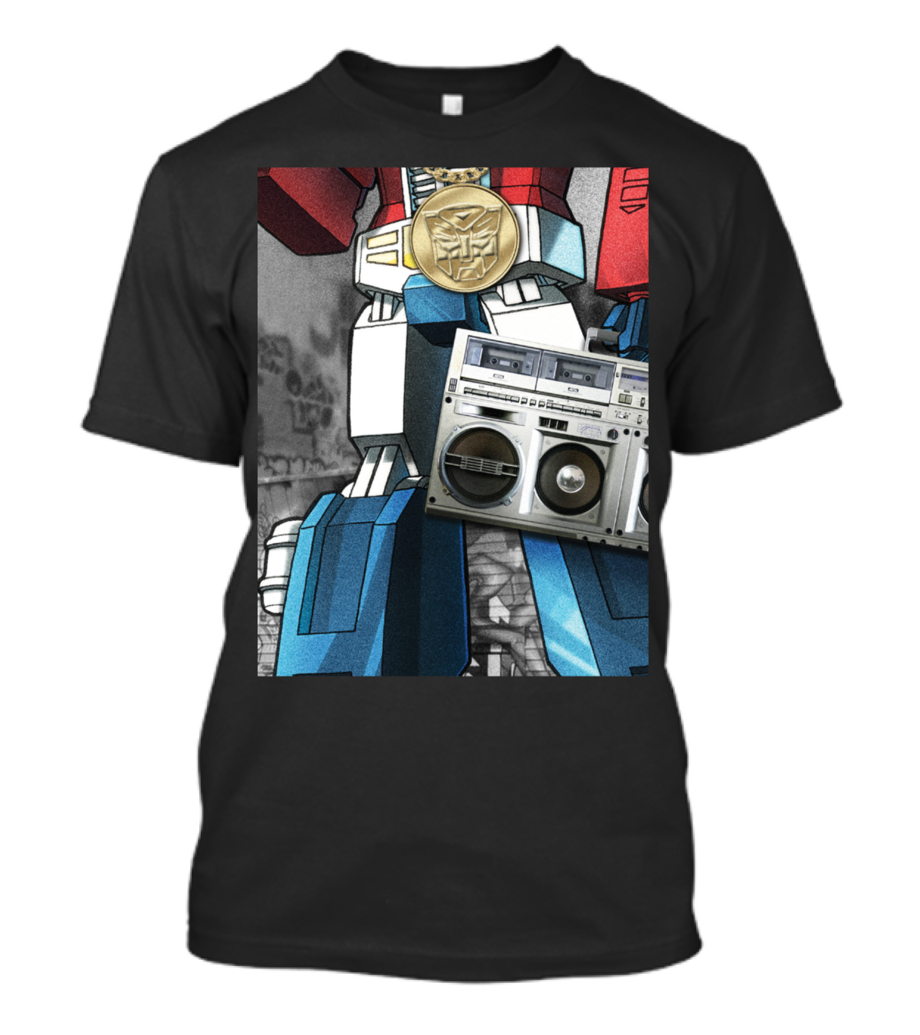 Transformers Optimus Prime Boombox Robot T-Shirt