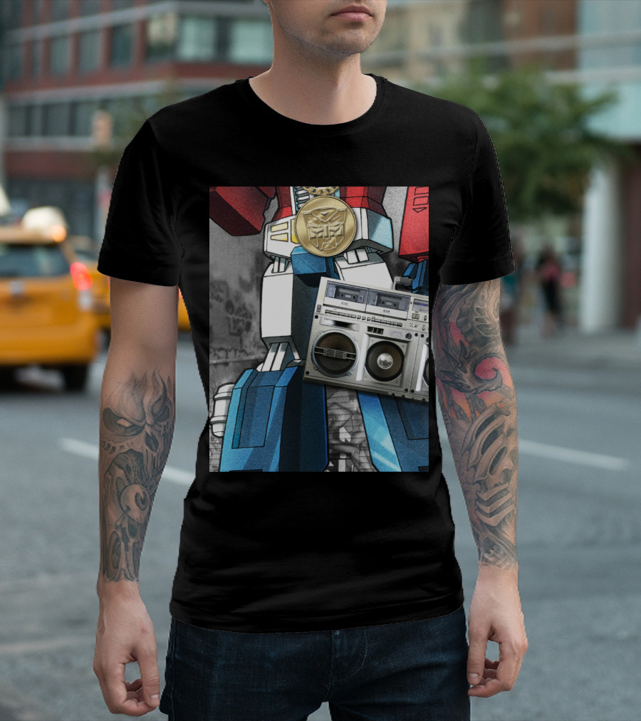 Transformers Optimus Prime Boombox Robot T-Shirt