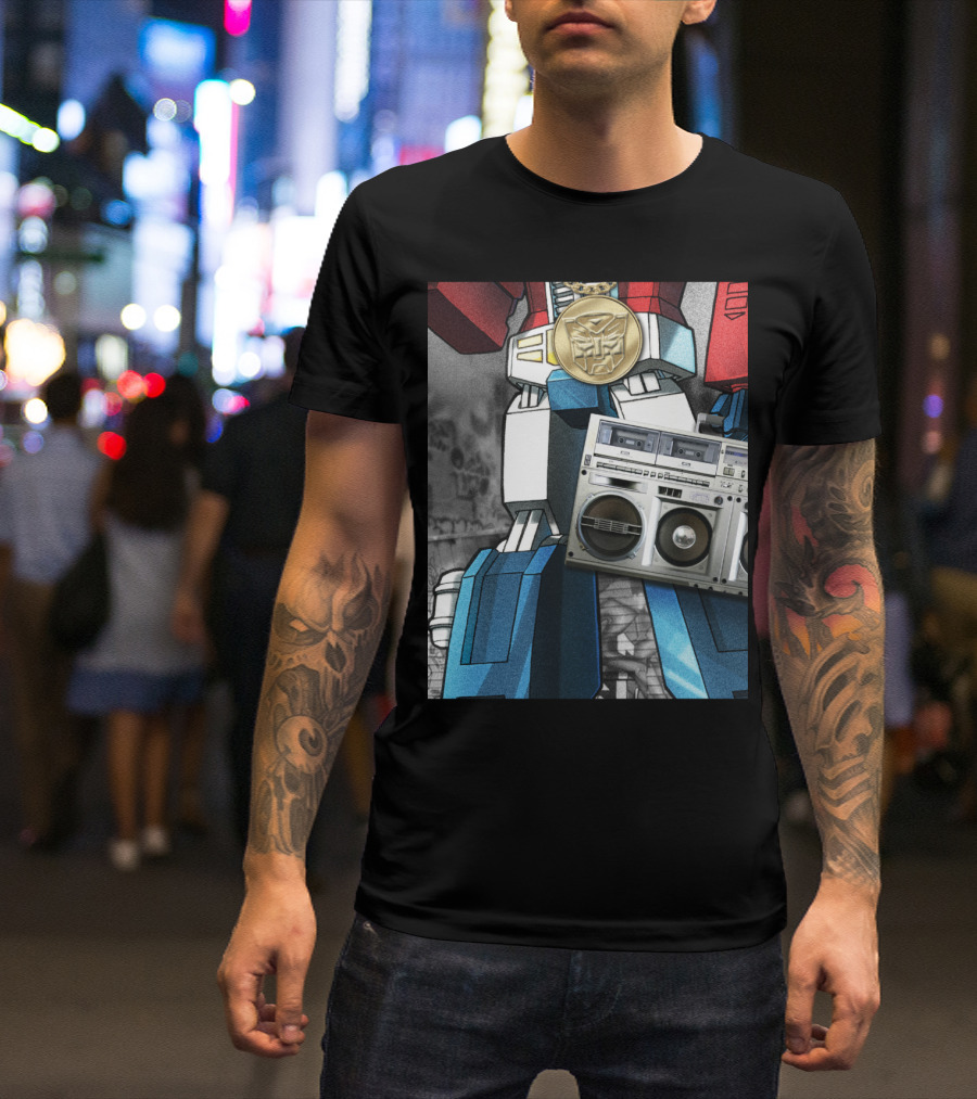 Transformers Optimus Prime Boombox Robot T-Shirt