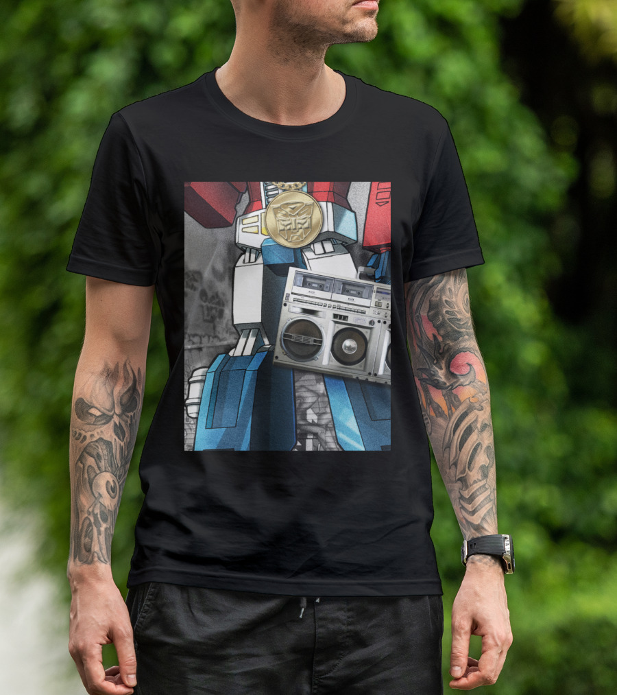 Transformers Optimus Prime Boombox Robot T-Shirt