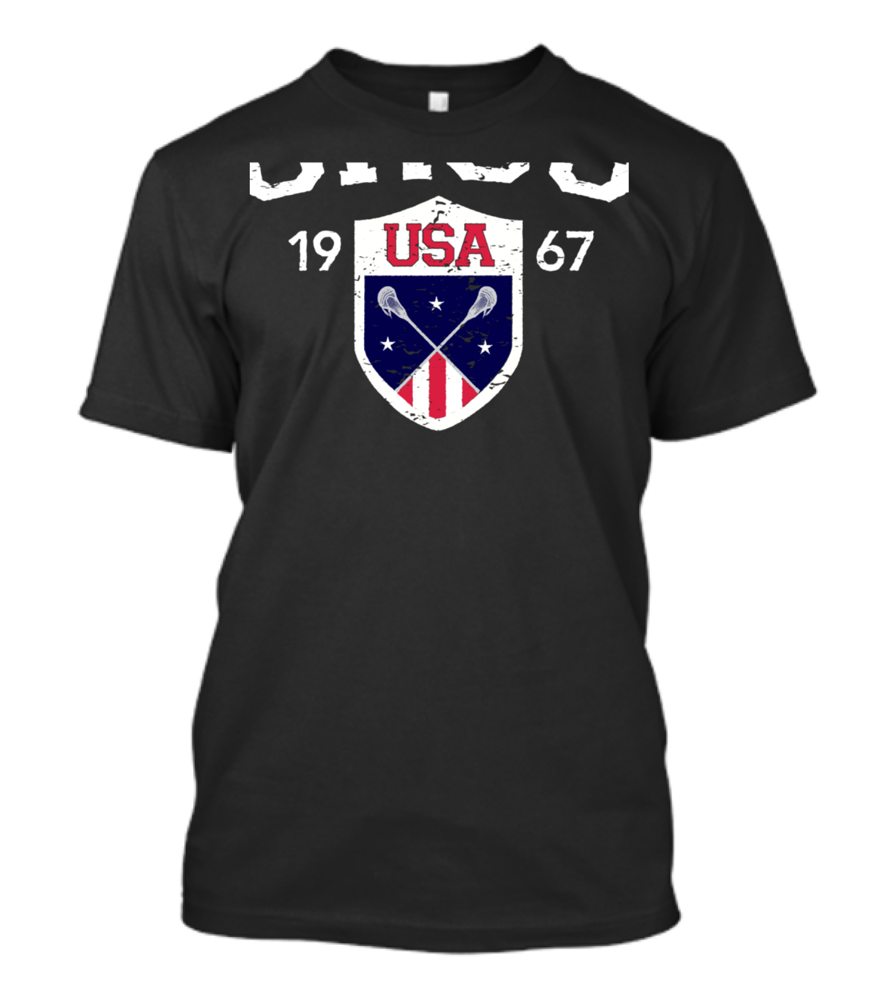 USA Lacrosse 1967 Vintage Shield T-Shirt