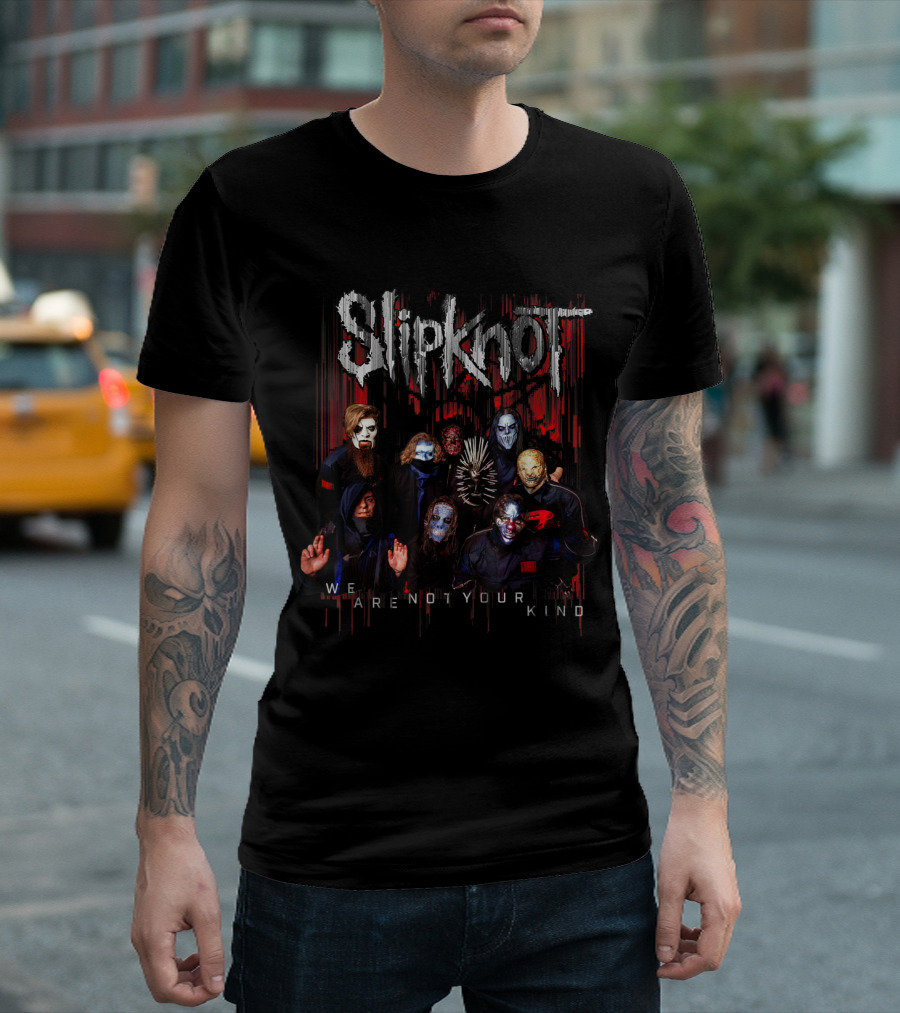 Slipknot We Are Not Your Kind Red Group Image T-Shirt