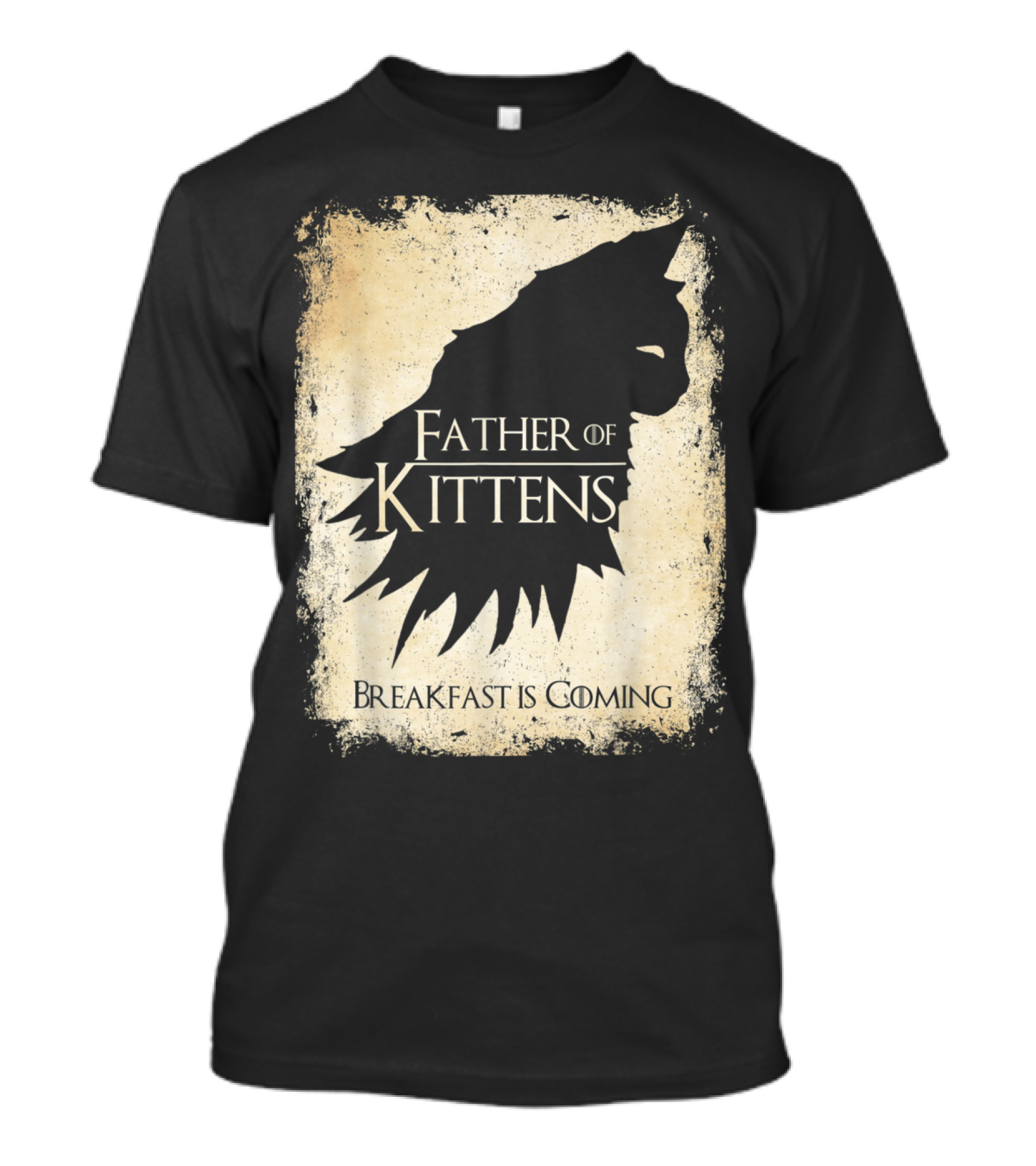 Father Of Kittens Breakfast Is Coming Cat Dad T-Shirt