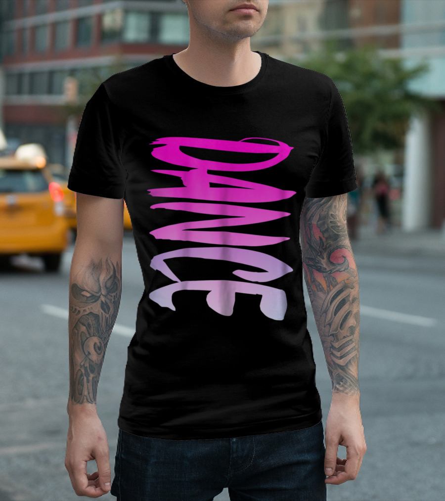 Dance Fun And Colorful Pink Teen Girls T-Shirt