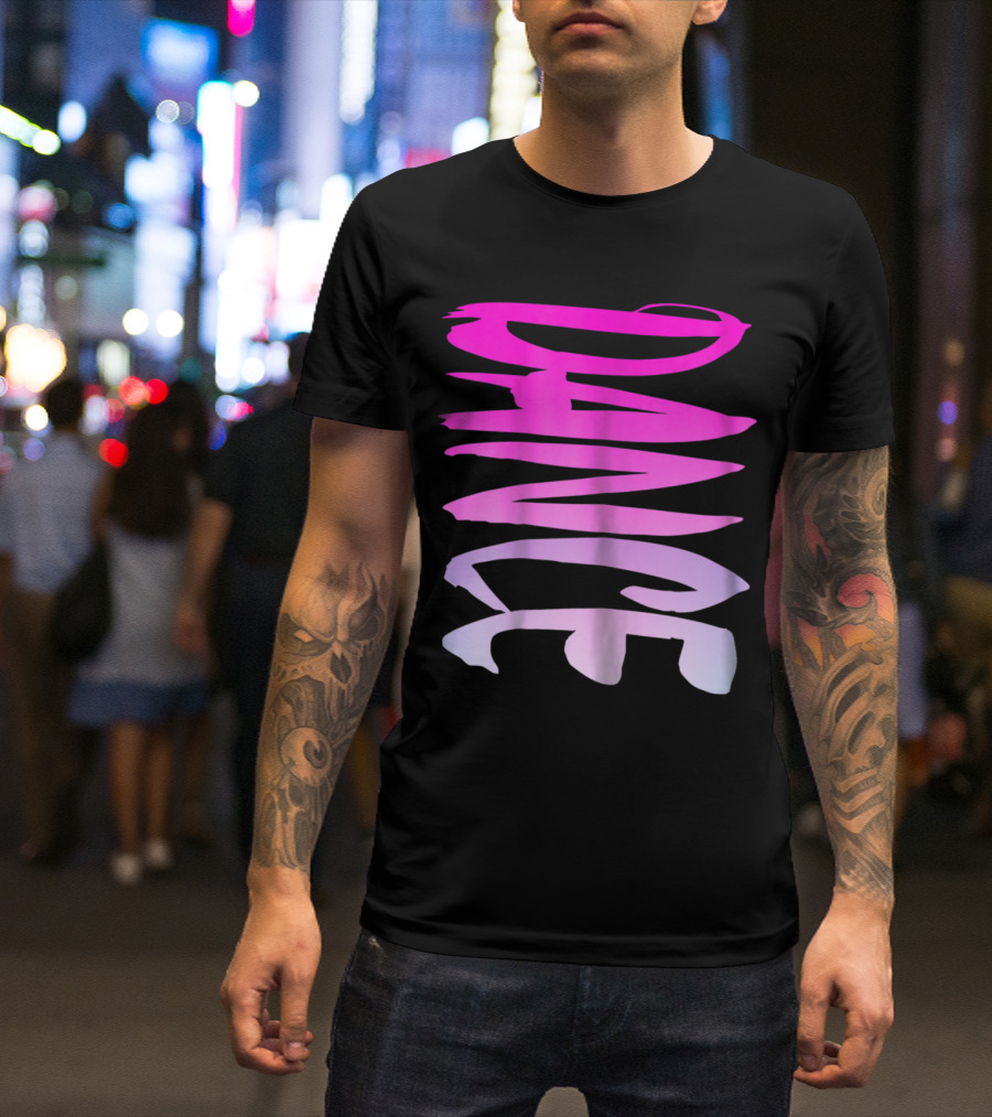 Dance Fun And Colorful Pink Teen Girls T-Shirt