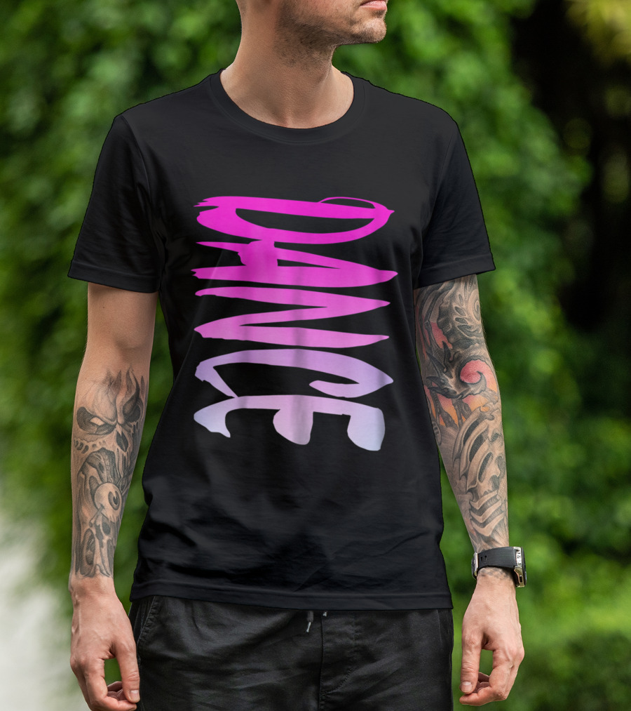 Dance Fun And Colorful Pink Teen Girls T-Shirt