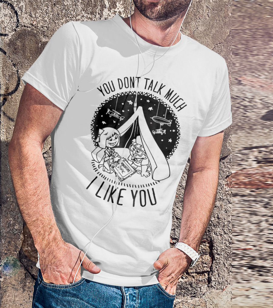 Disney Pixar Up You Don't Talk Much I Like You Carl Ellie Adventure Book T-Shirt
