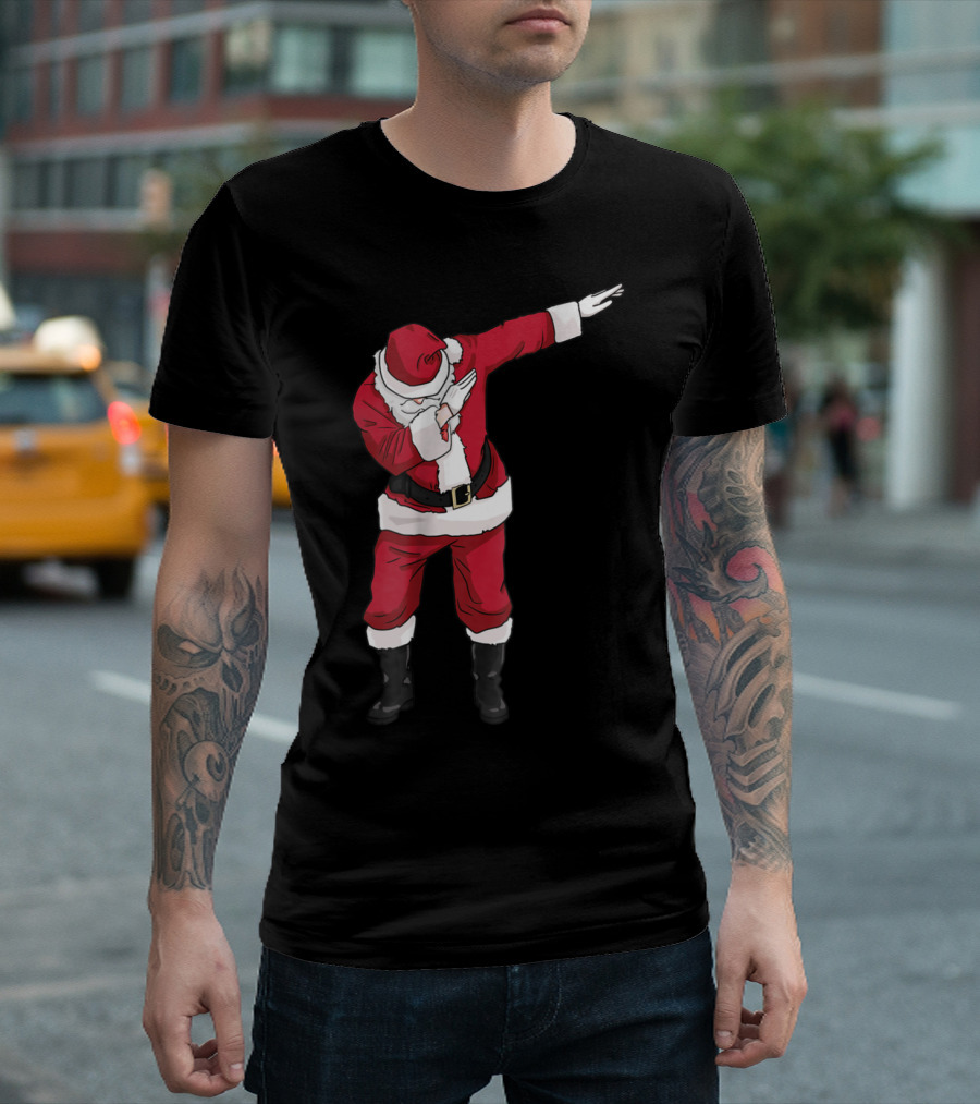 Funny Santa Claus Christmas Dab Dance T-Shirt