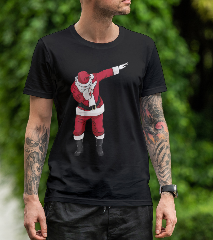 Funny Santa Claus Christmas Dab Dance T-Shirt