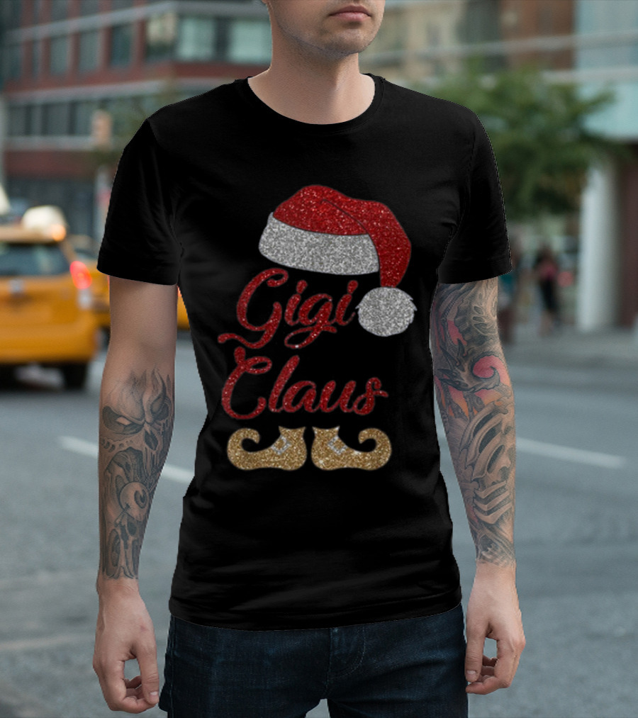 Gigi Claus Funny Santa Merry T-Shirt