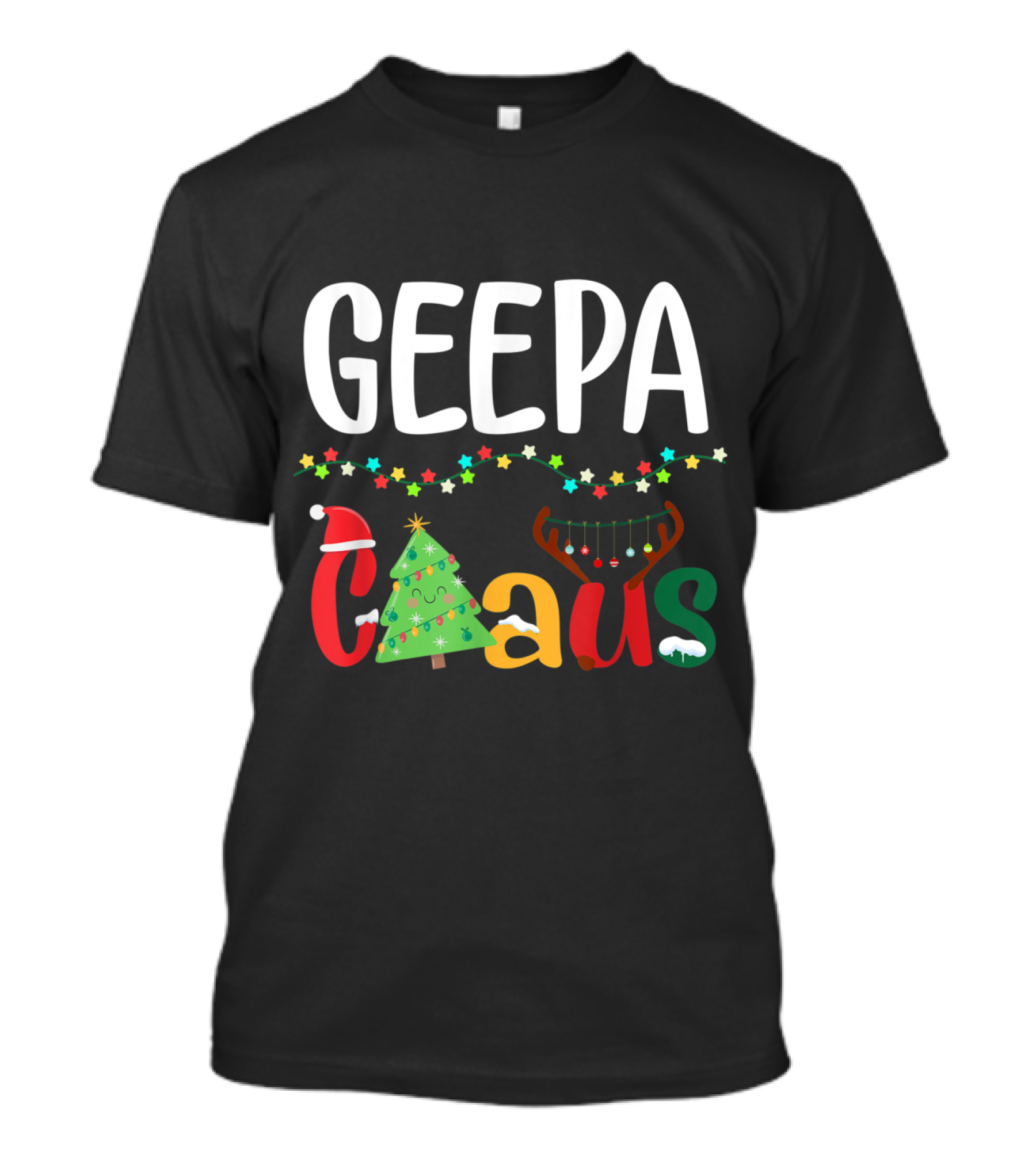 Geepa Claus Funny Xmas Santa Grandpa Christmas T-Shirt