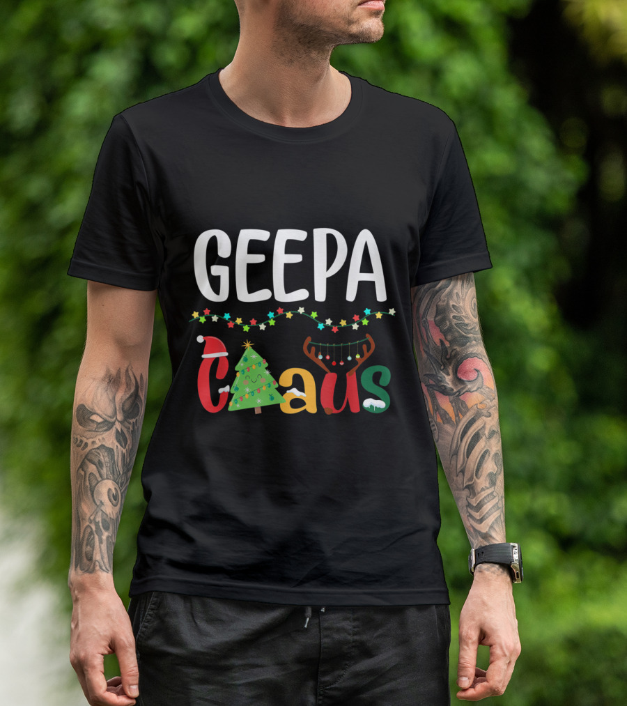 Geepa Claus Funny Xmas Santa Grandpa Christmas T-Shirt