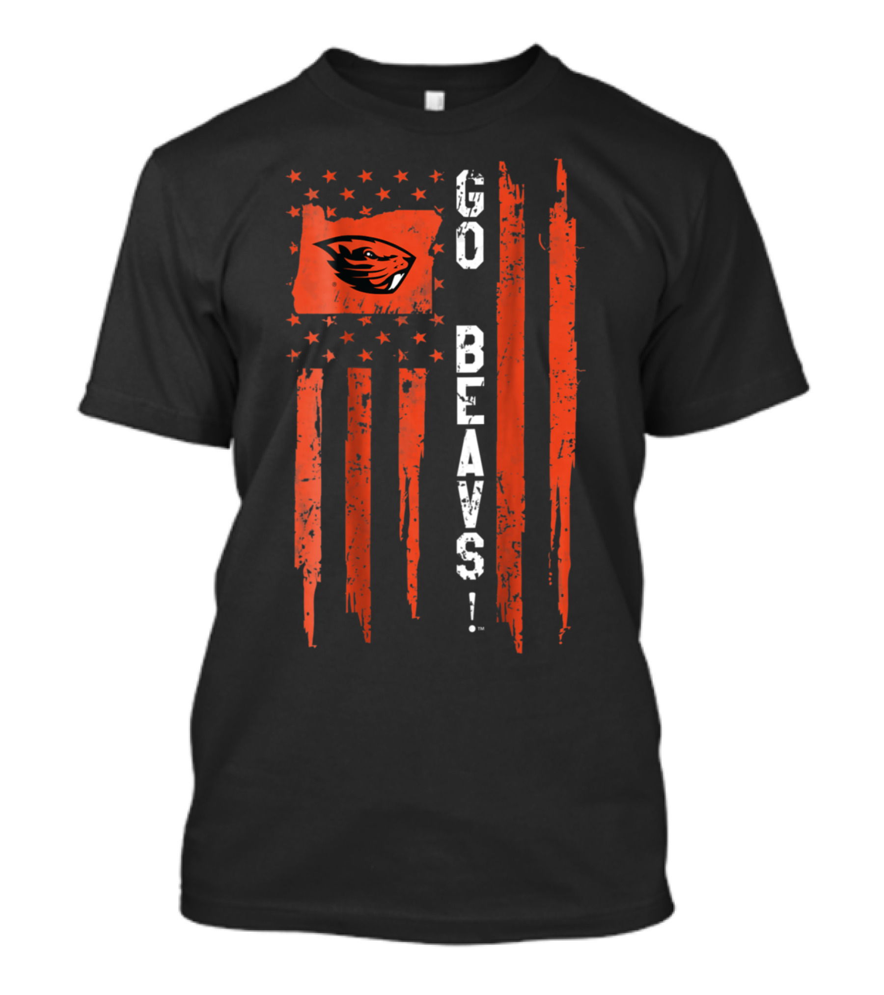 Oregon State Beavers Go Beavs Flag T-Shirt