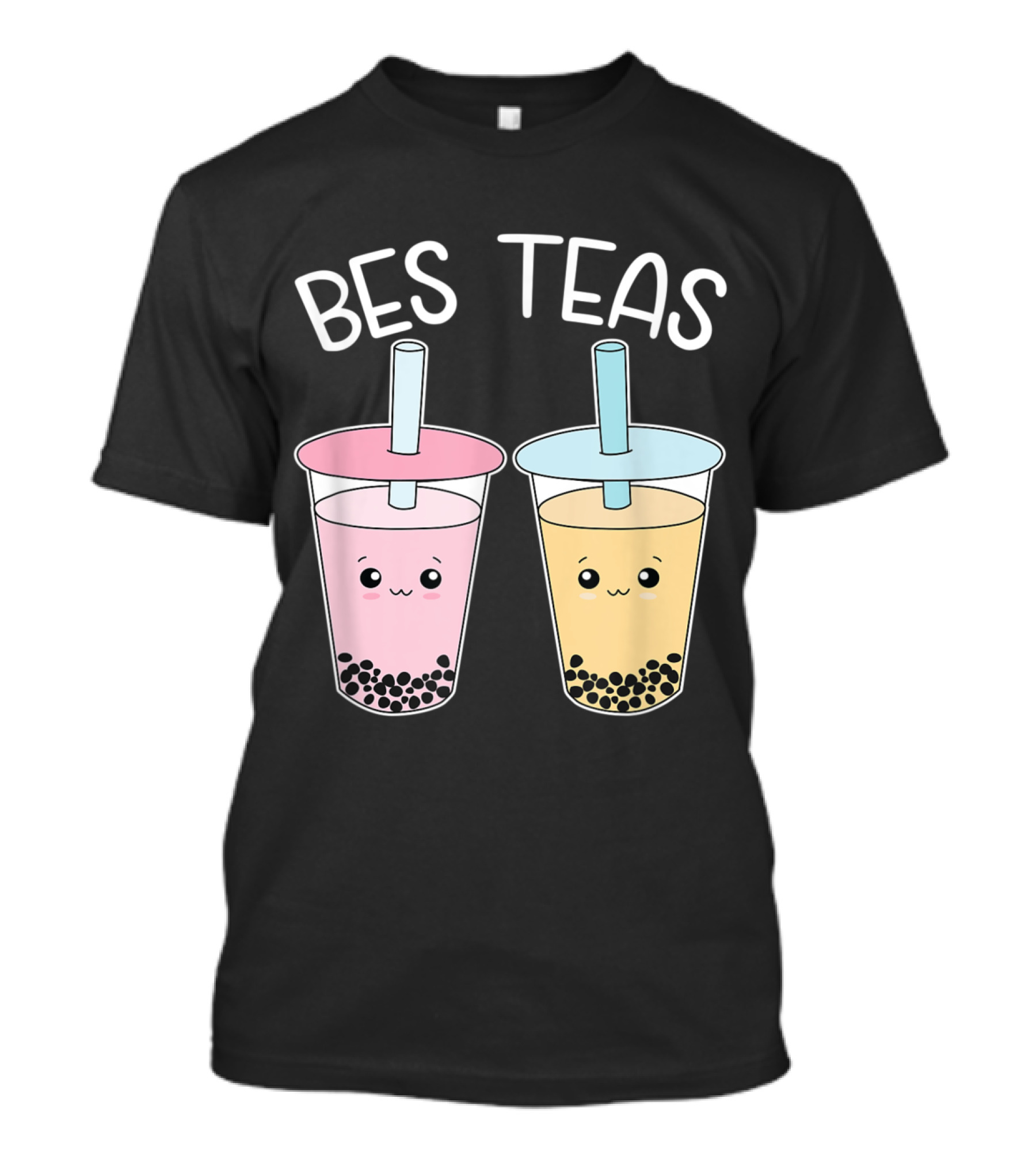 Bes Teas Besties Bubble Tea Cute Boba Best Friends T-Shirt