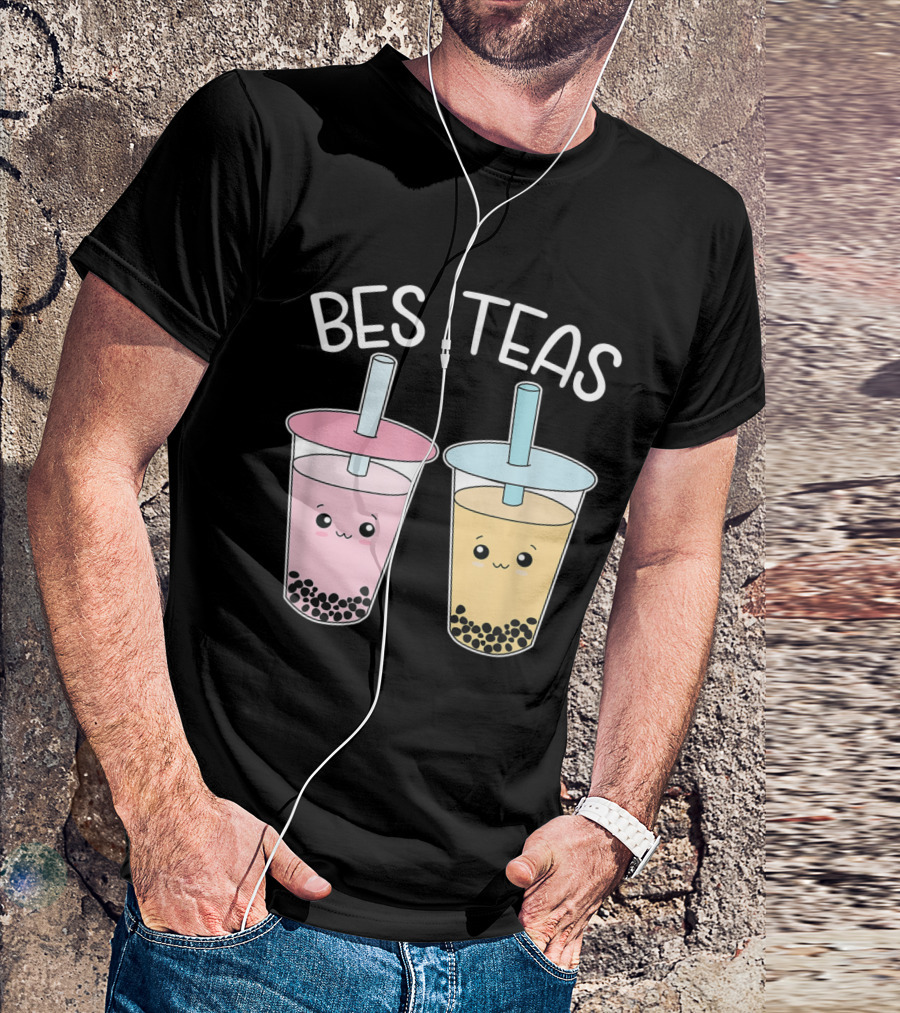 Bes Teas Besties Bubble Tea Cute Boba Best Friends T-Shirt