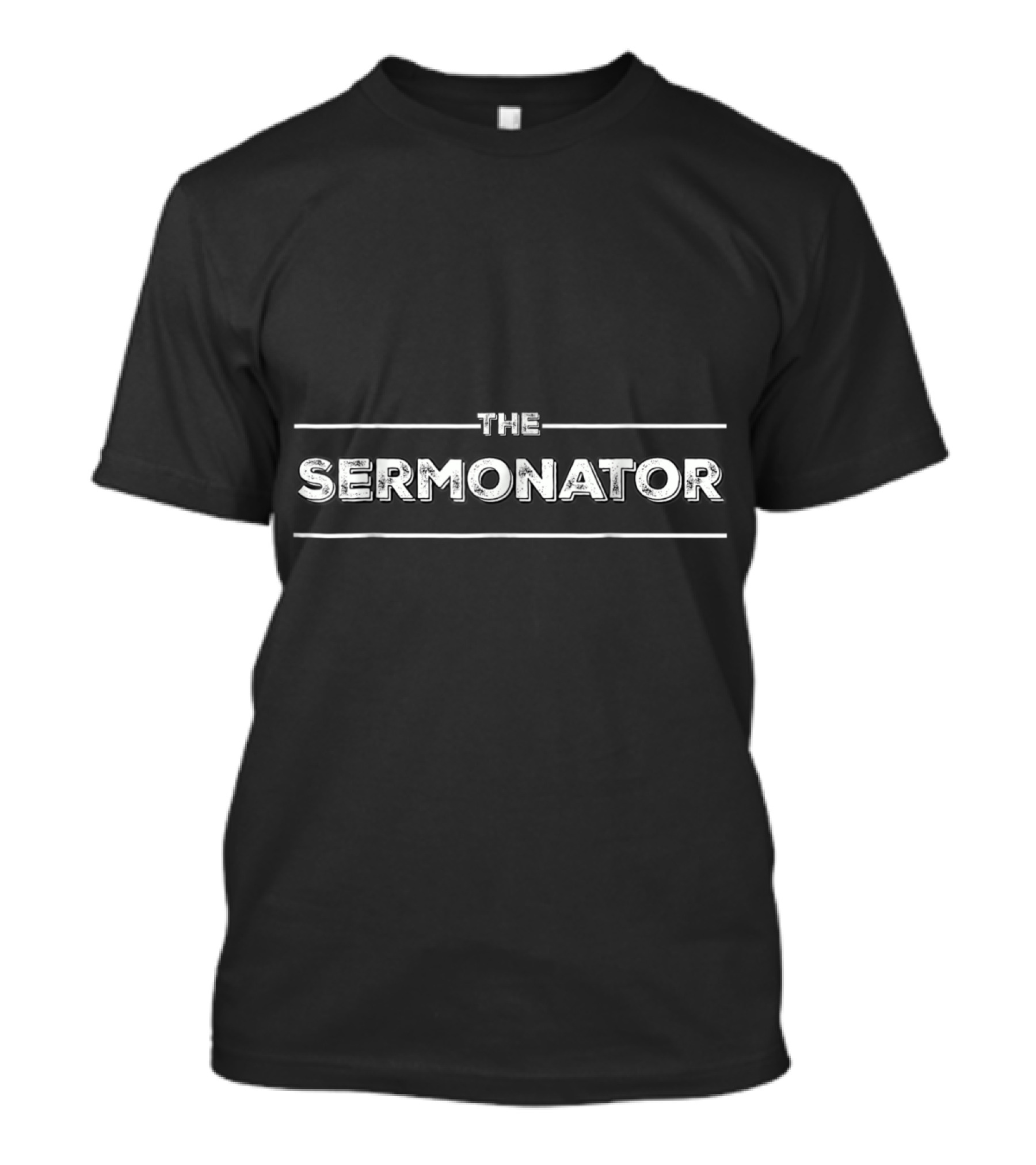 The Sermonator Preacher Perish Funny Religious T-Shirt