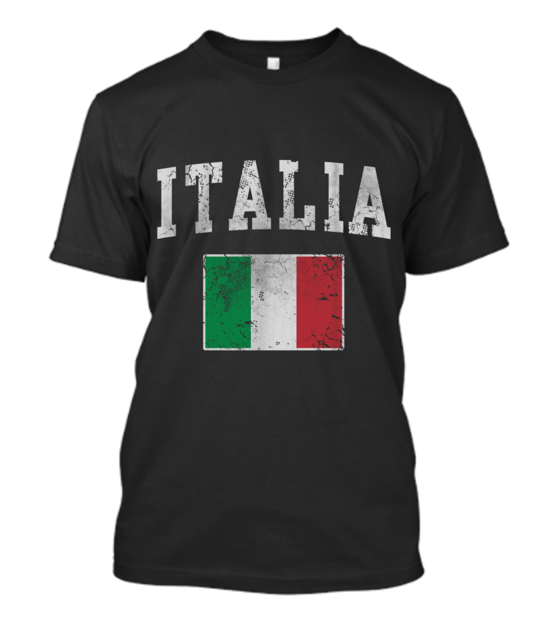 Italia Vintage Italian Flag Italy Italiano T-Shirt