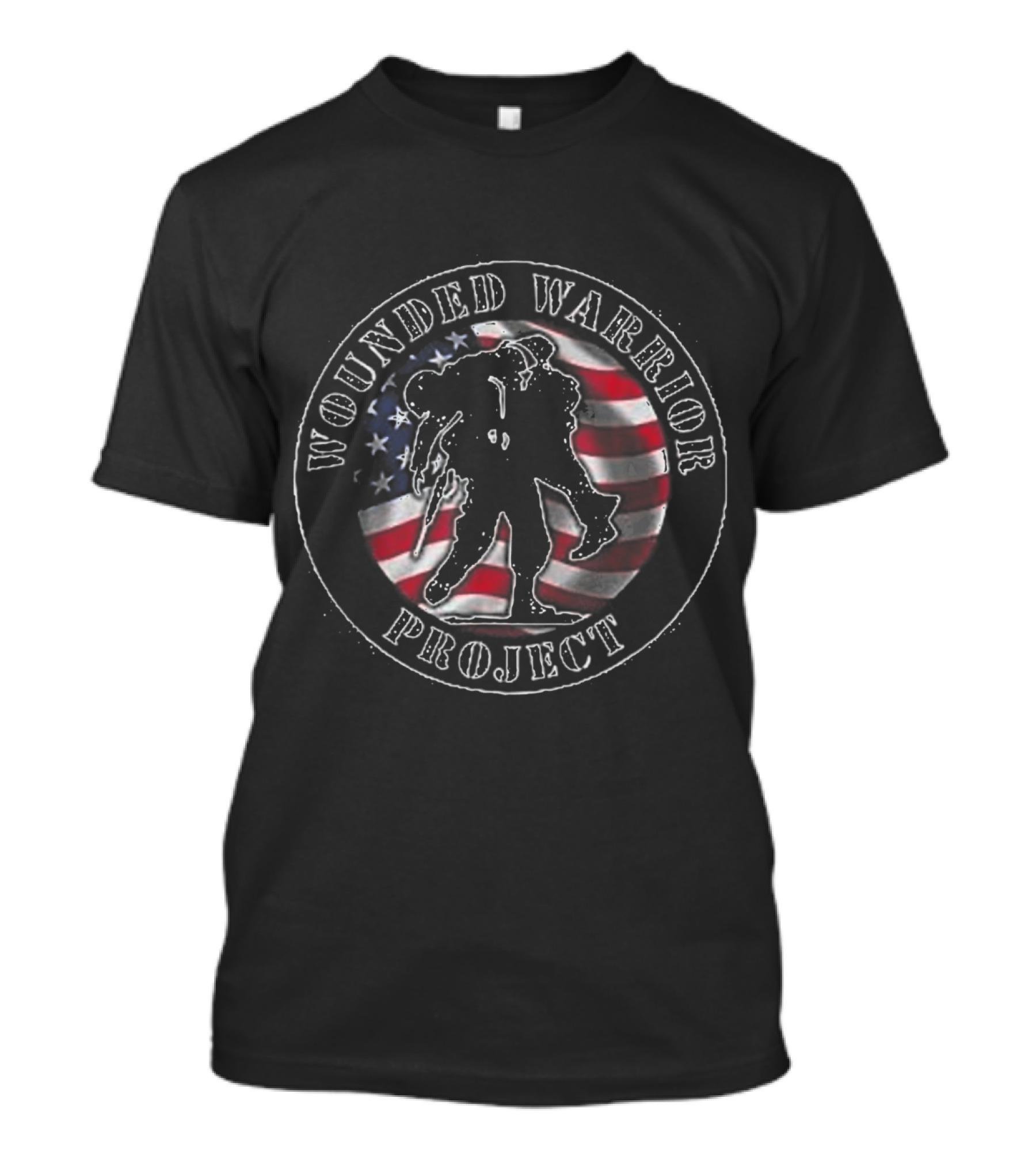 Wounded Warrior Project No One Left Behind American Flag T-Shirt
