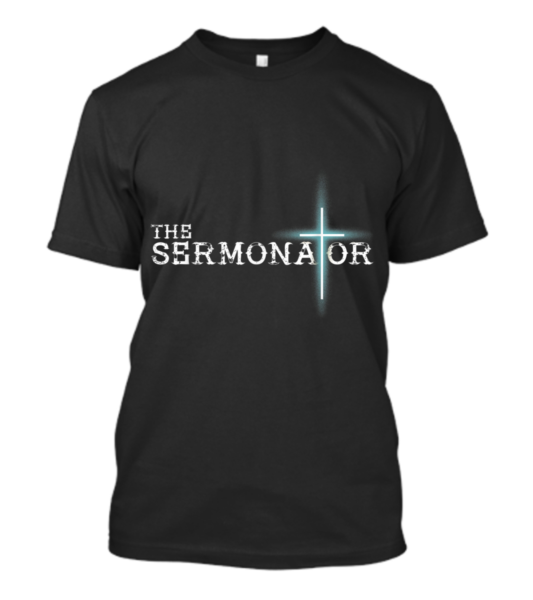 Sermonator Christian Cross Pastor Appreciation Fun T-Shirt